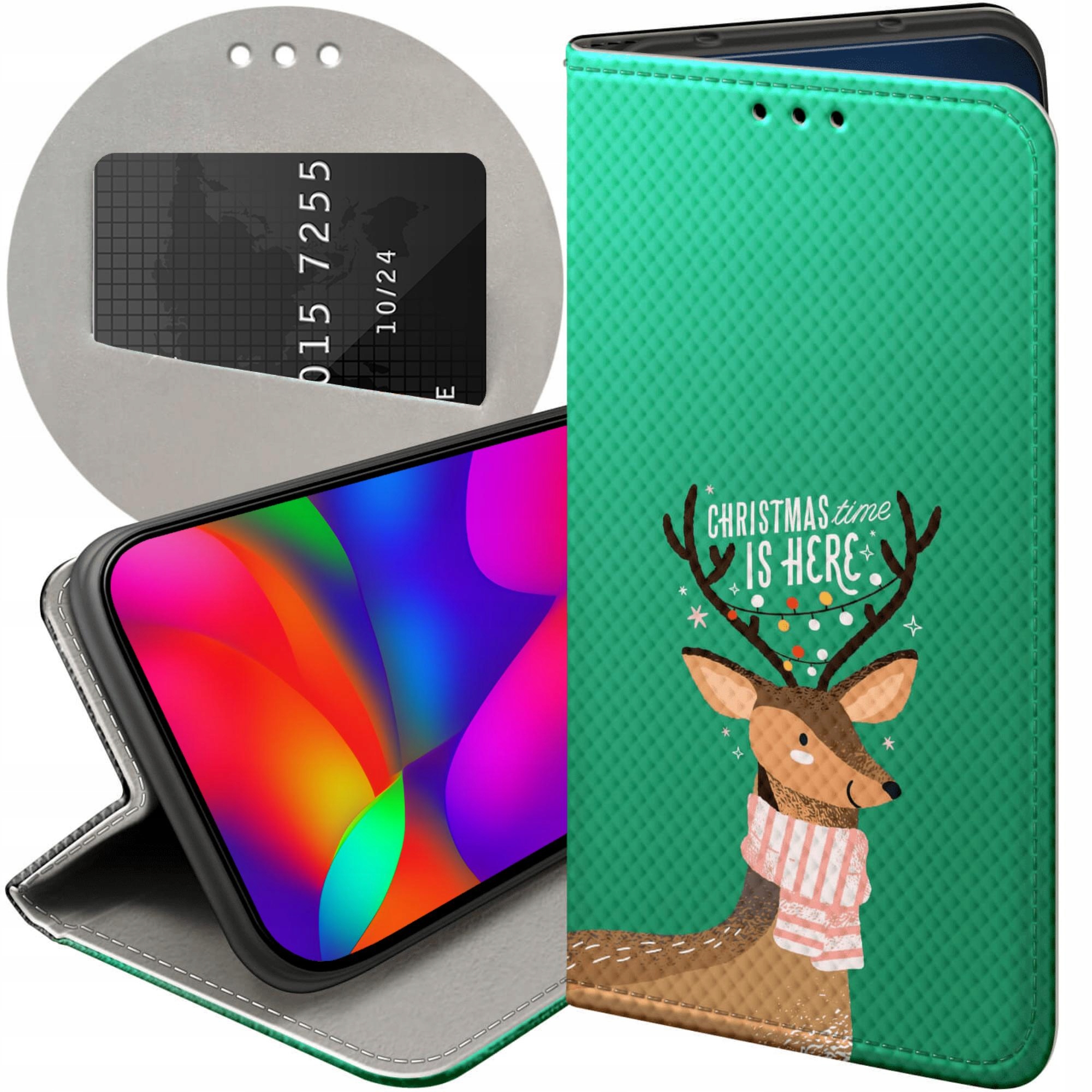 Etui Z Klapką Do Xiaomi Redmi Note 9T Świąteczne Christmass Święta