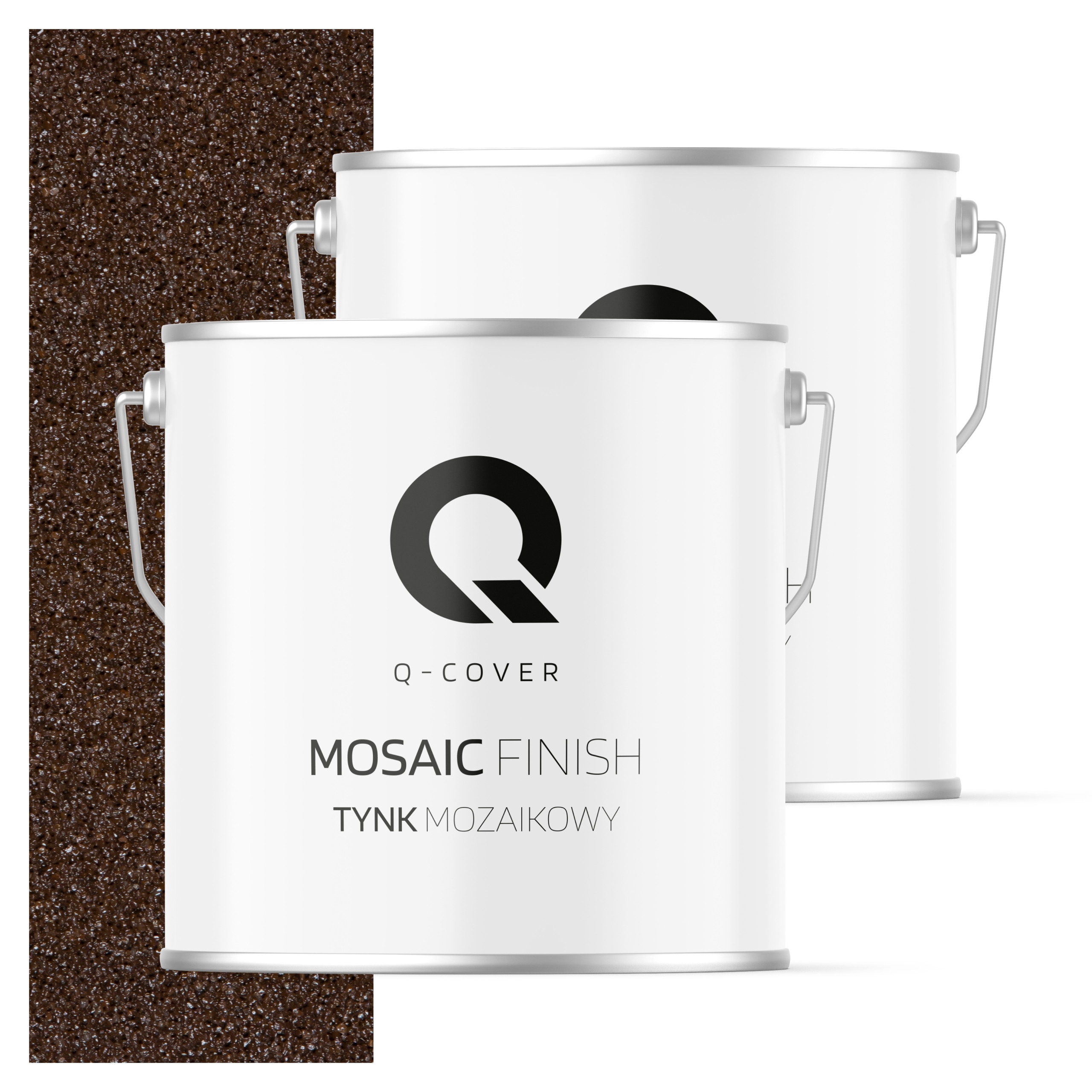 Mozaiková Omítka Mozaika 7KG Hnědá Tmavá M95 Ozdobná Pryskyřičná Fasáda