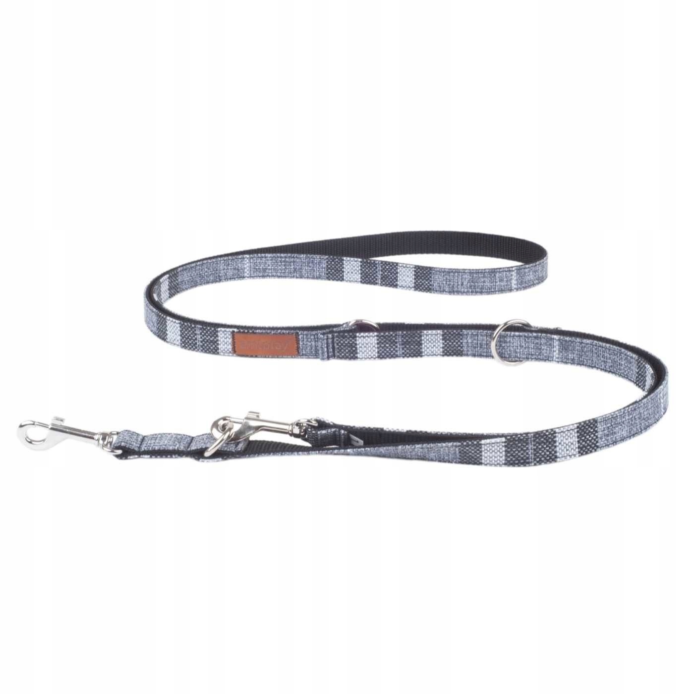 

AmiPlay Smycz Taśma 6w1 London L 2m/2cm szara