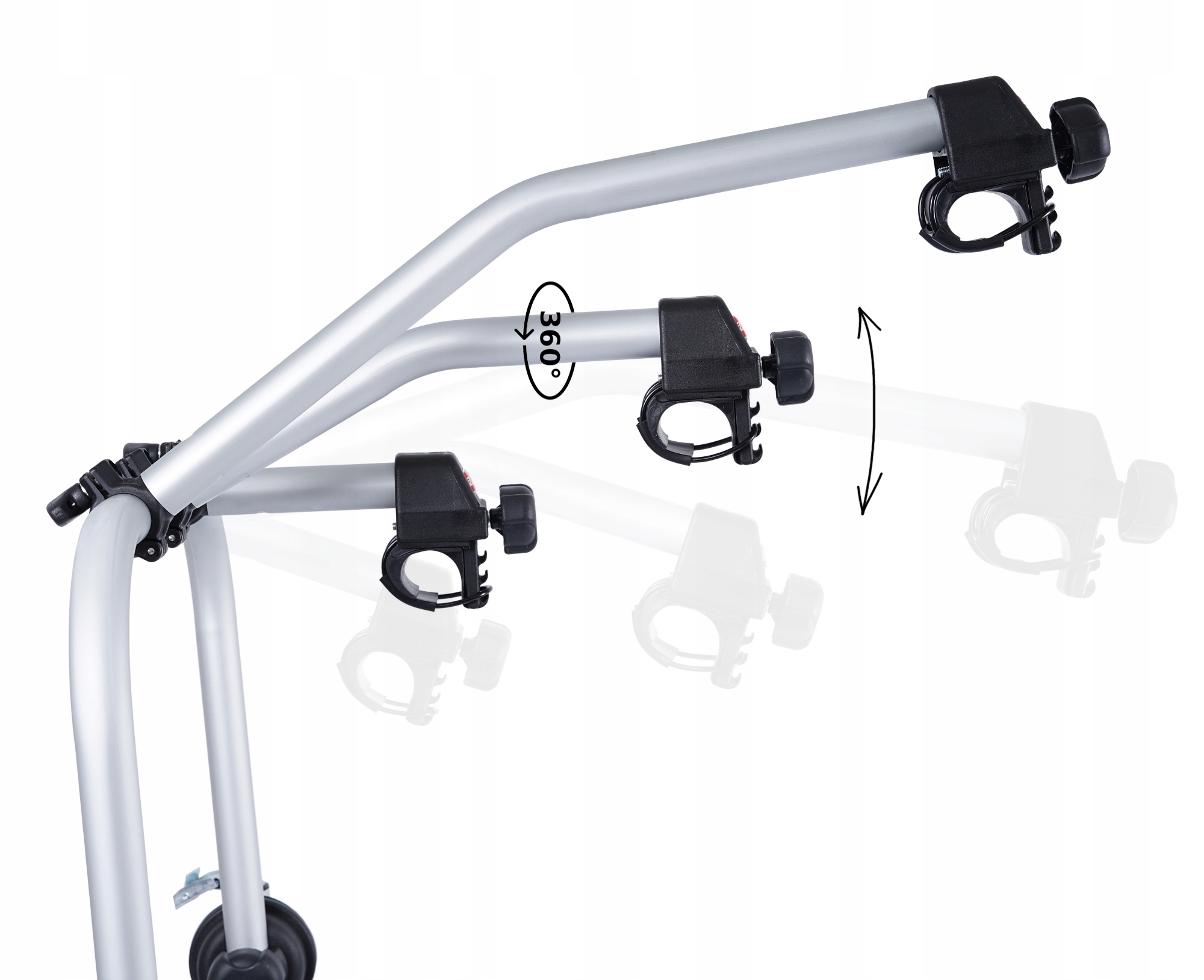 BAGAZNIK UCHWYT ROWEROWY NA KLAPE 3 ROWERY VAN BUS Product Weight 7 5 kg