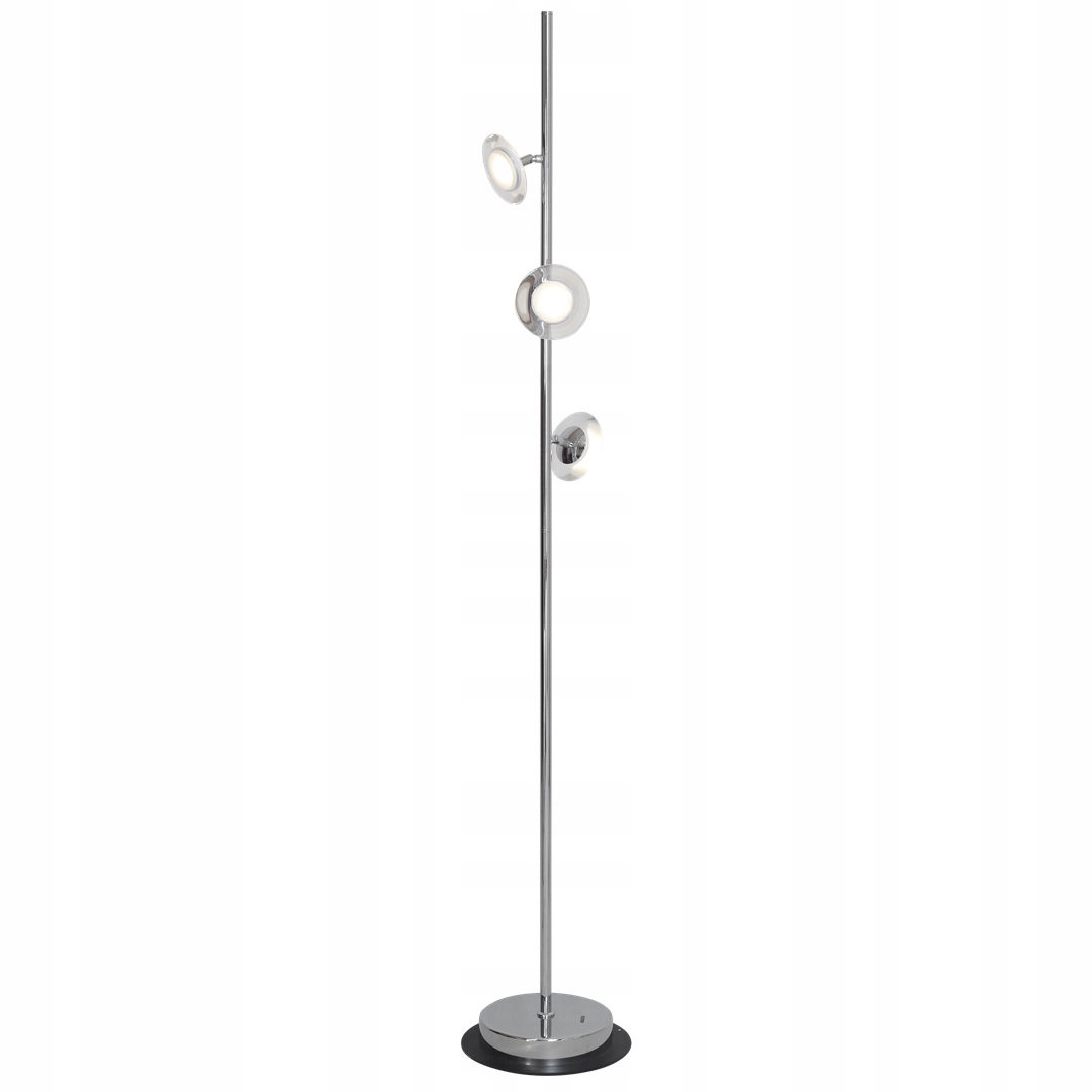 Podlahová lampa chrómová 3 x Led 15W Ellipse ML177 Eko-light