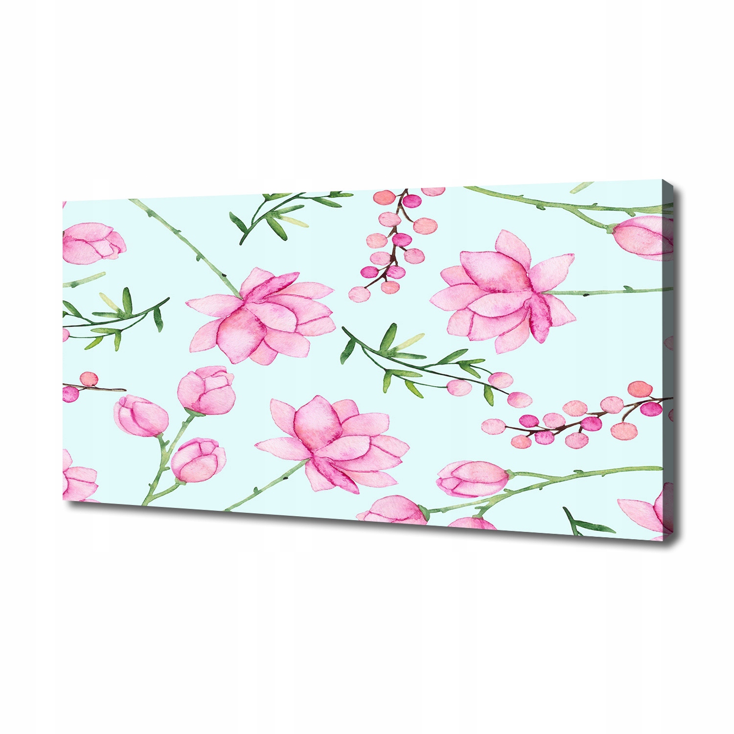 

Foto obraz na płótnie Kwiaty i jagody 140x70 cm