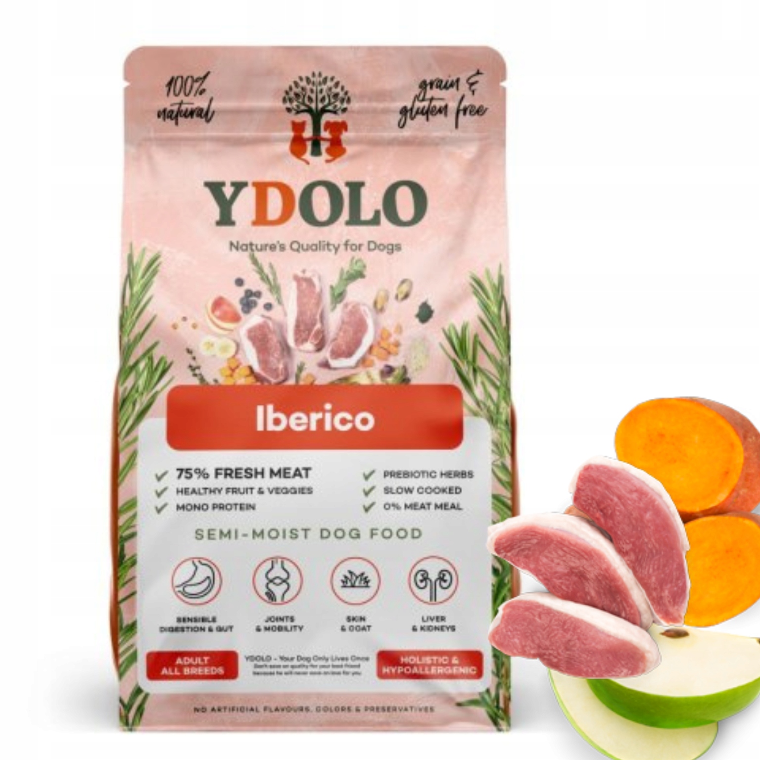 Levně Ydolo Iberico Krmivo pro psa vepřové maso Iberico 10 kg