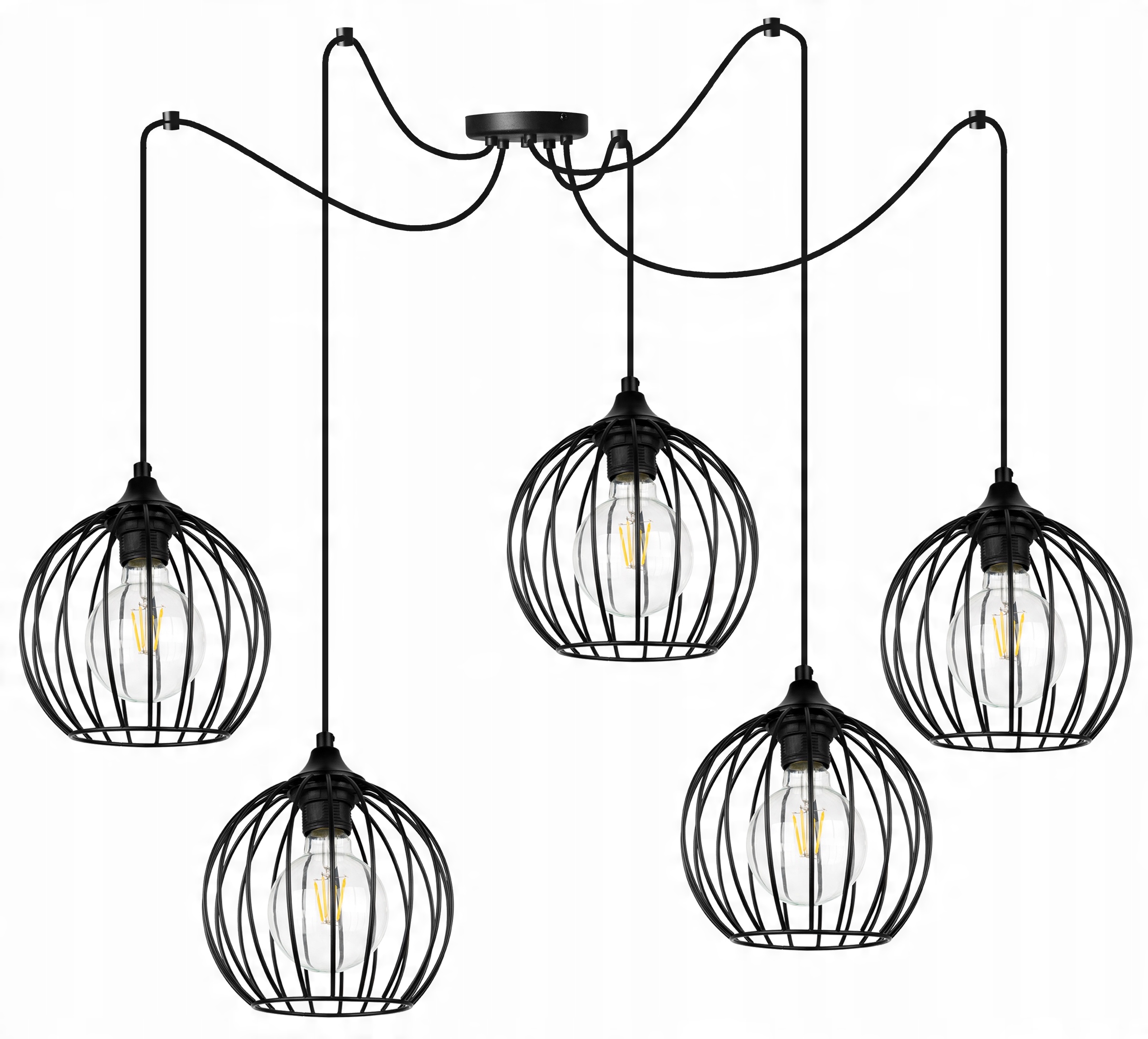 

Nowoczesna Lampa Wisząca Pająk Plafon Druciak