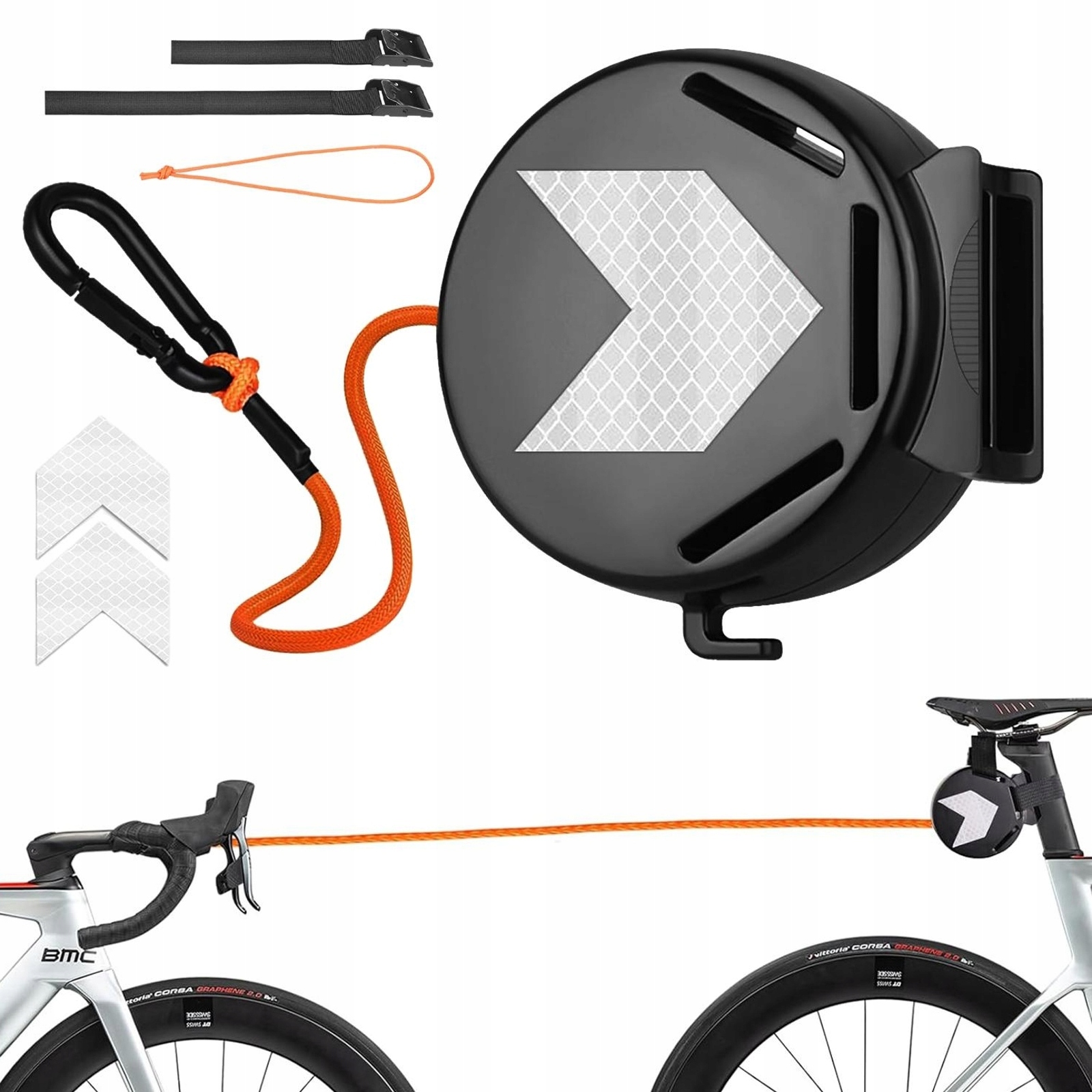 HOL ROWEROWY +FUNKCJĄ AUTOMATYCZNEGO NAPINANIA ZAPOBIEGA PLĄTANIU WOKÓŁ KÓŁ