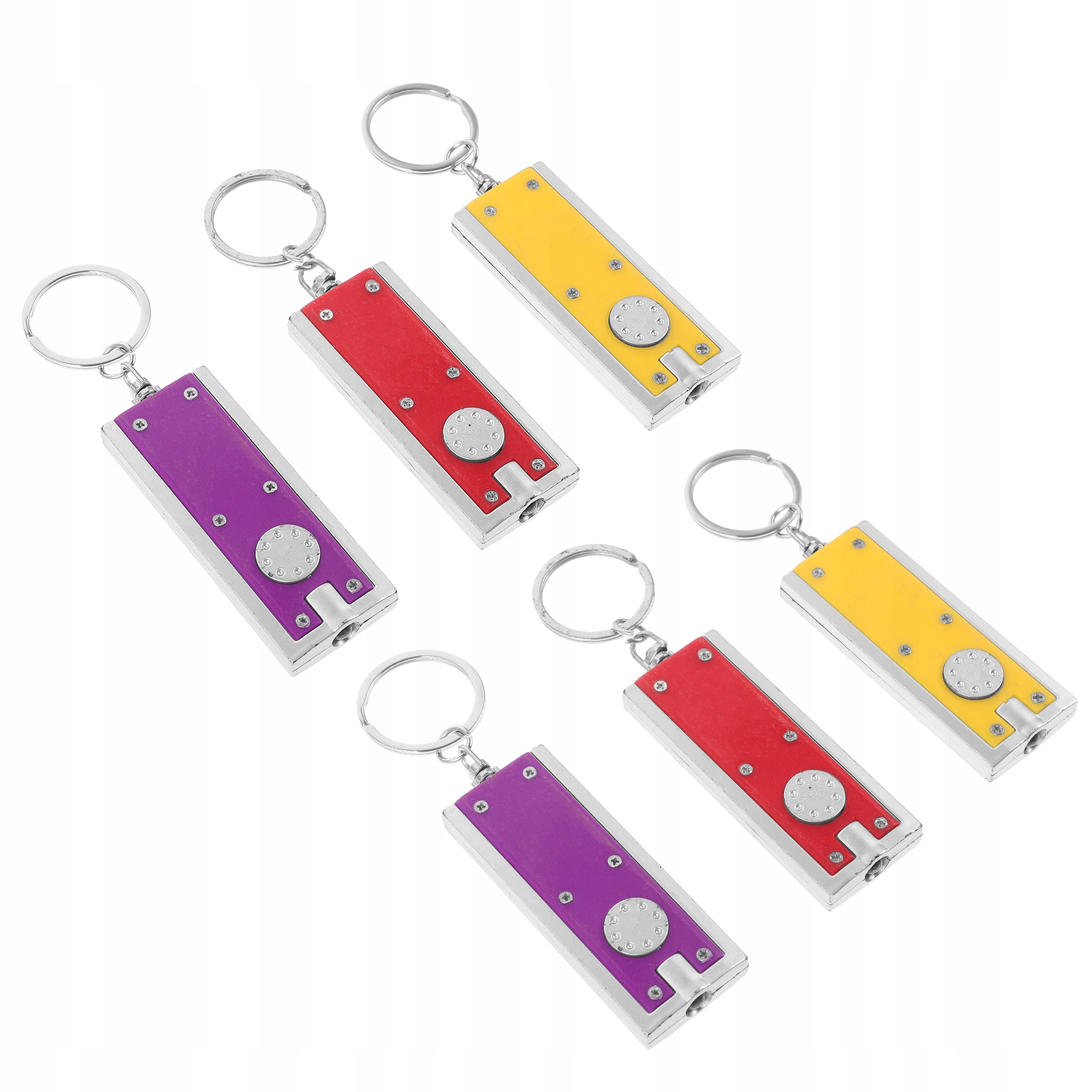 Breloczki z latarką MINIATUROWE LUZ 6 SZT Liczba elementów w zestawie 0 szt.