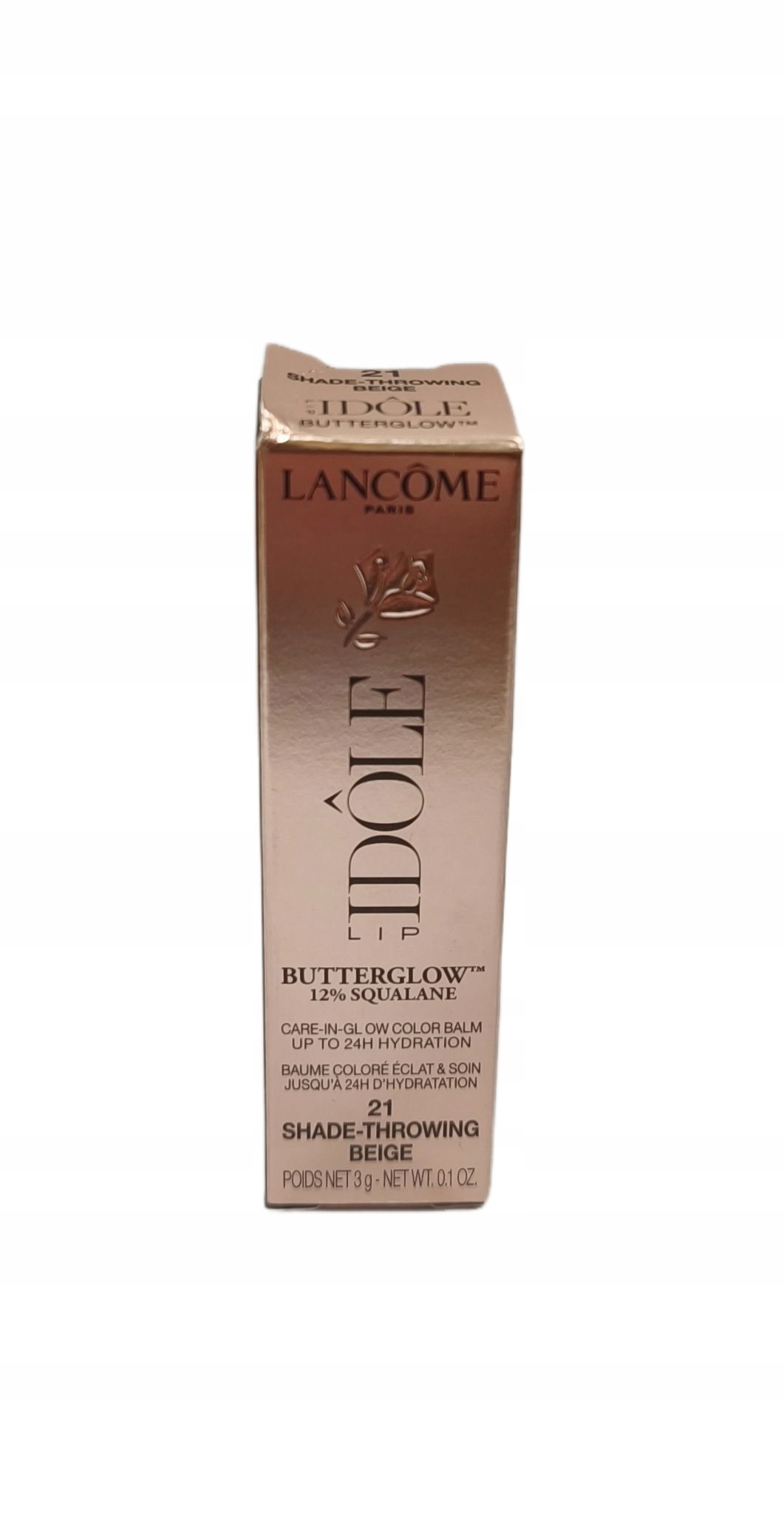 Lancome Butterglow Lip Balm 21 Shade Throwing Beige 3G