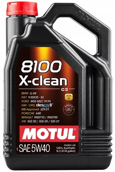 

Olej Silnikowy Motul 5W40 8100 X-clean C3 5L