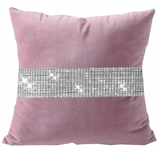 

Poszewka Welurowa z cyrkoniami 40x40 Diamenty