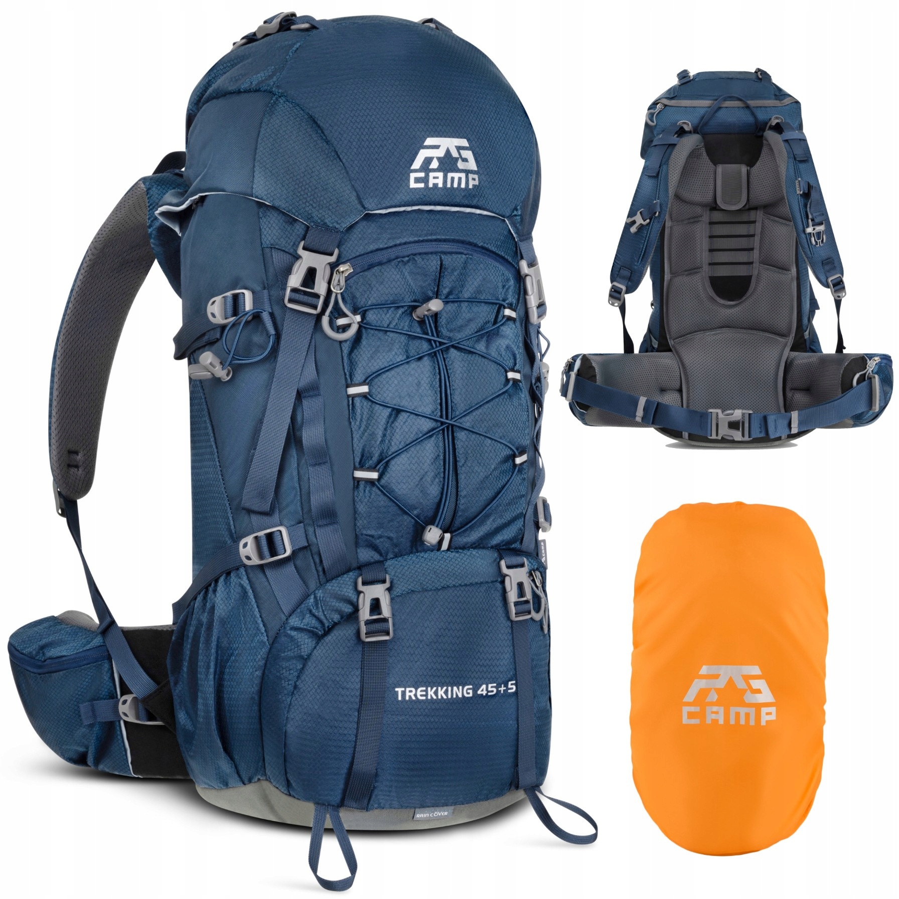 Plecak Turystyczny Duży 50L trekkingowy górski damski męski w góry Rg Camp