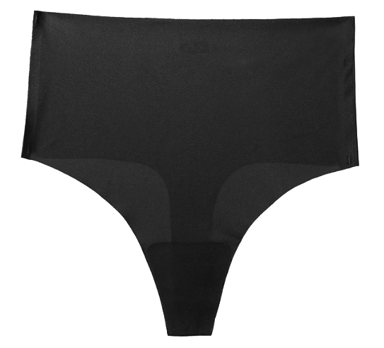 Intimidao stringi bezszwowe gładkie cięte laserowo wysoki stan czarne L/XL Marka Intimidao