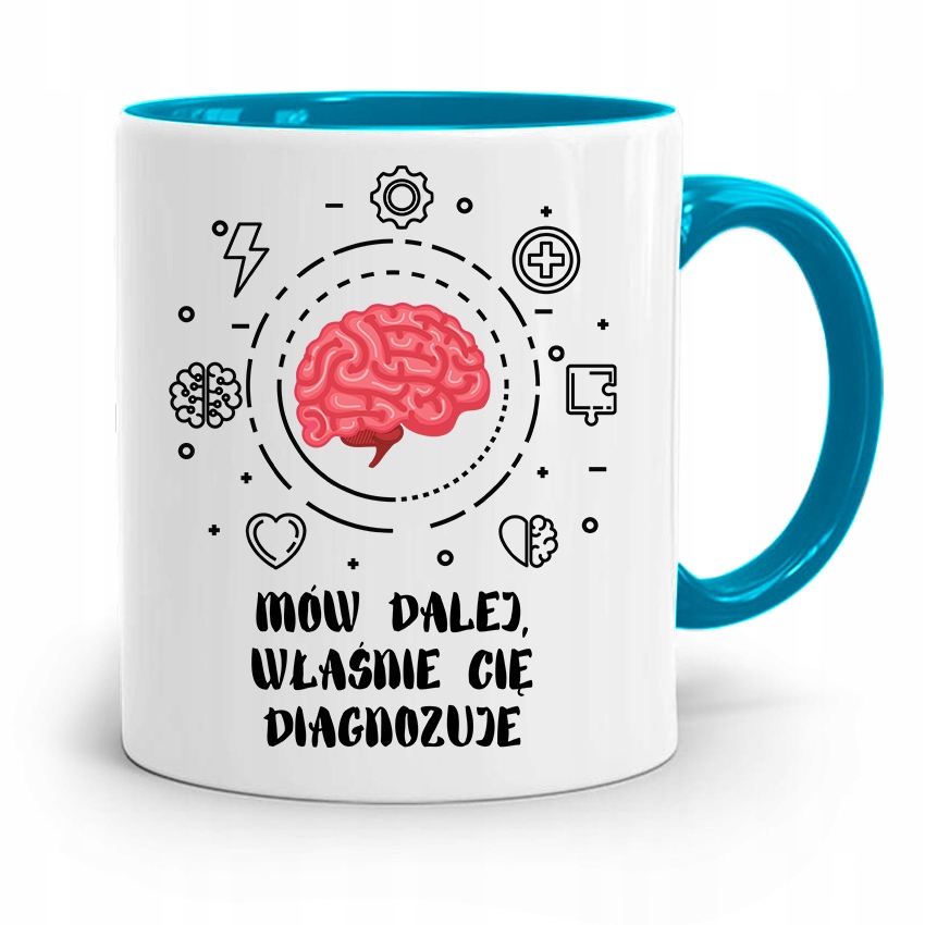 

Dla Psychologa Psychiatry Terapeuty Kubek Błękitny