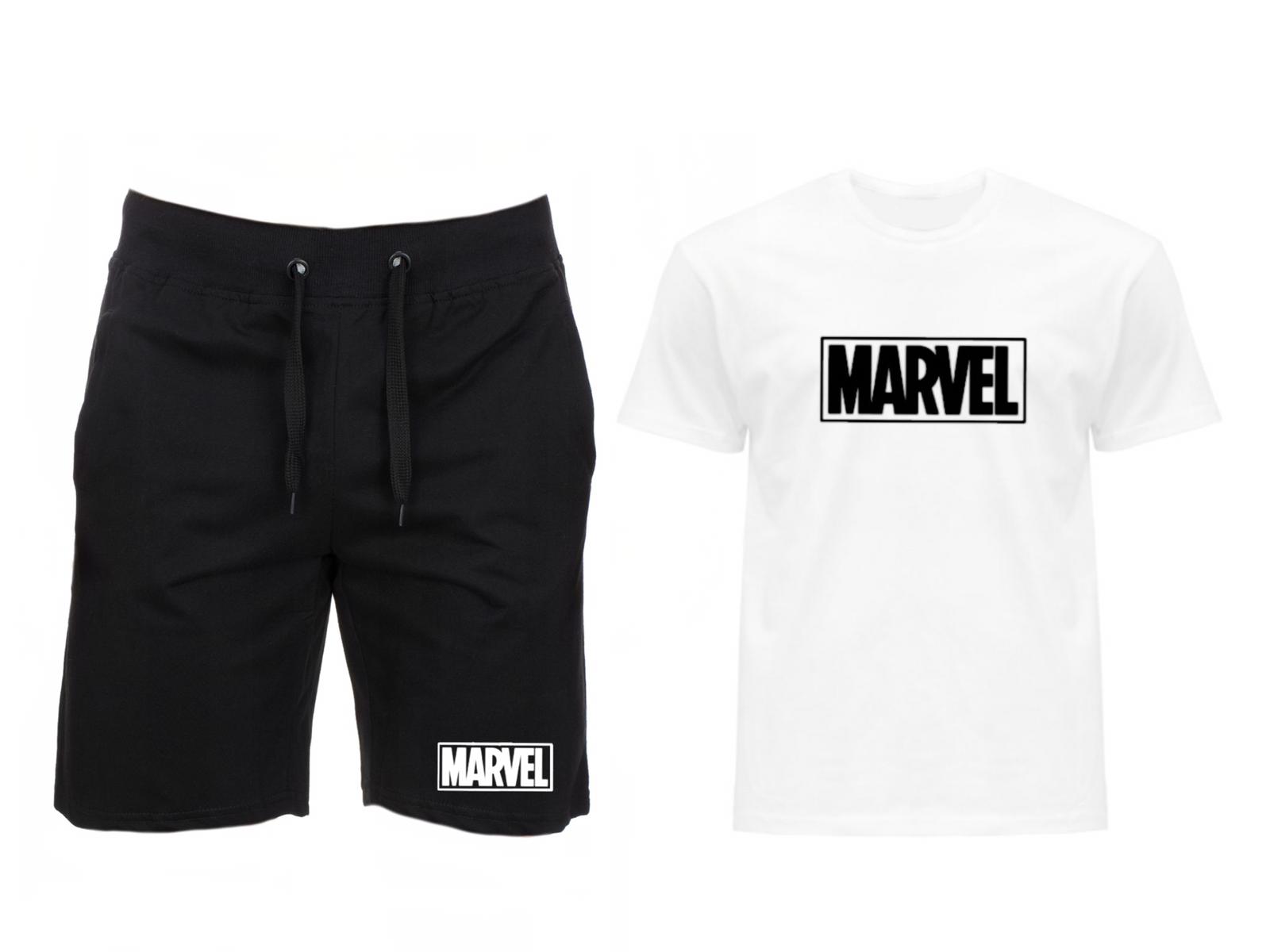 Komplet Tričko Kraťasy Marvel Pánské XXL