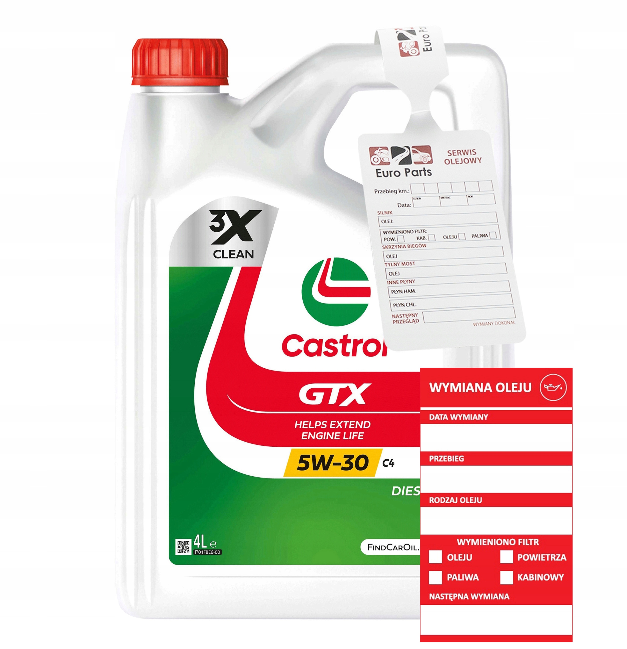 Castrol Gtx 5W30 RN0720 4L Olej silnikowy zawieszka serwisowa