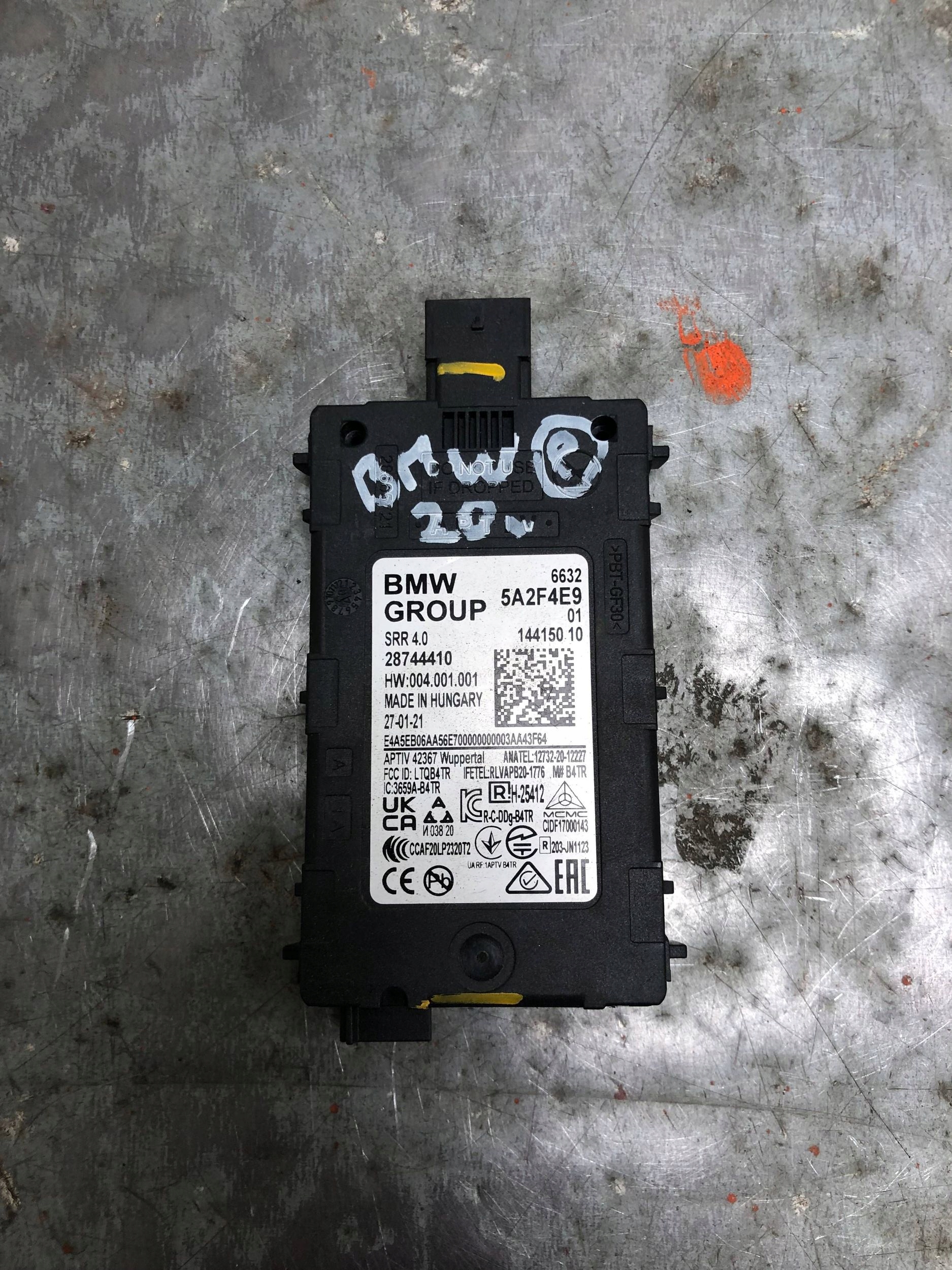RADAR ASYSTENT stěny BMW 5A2F4E9 14415010