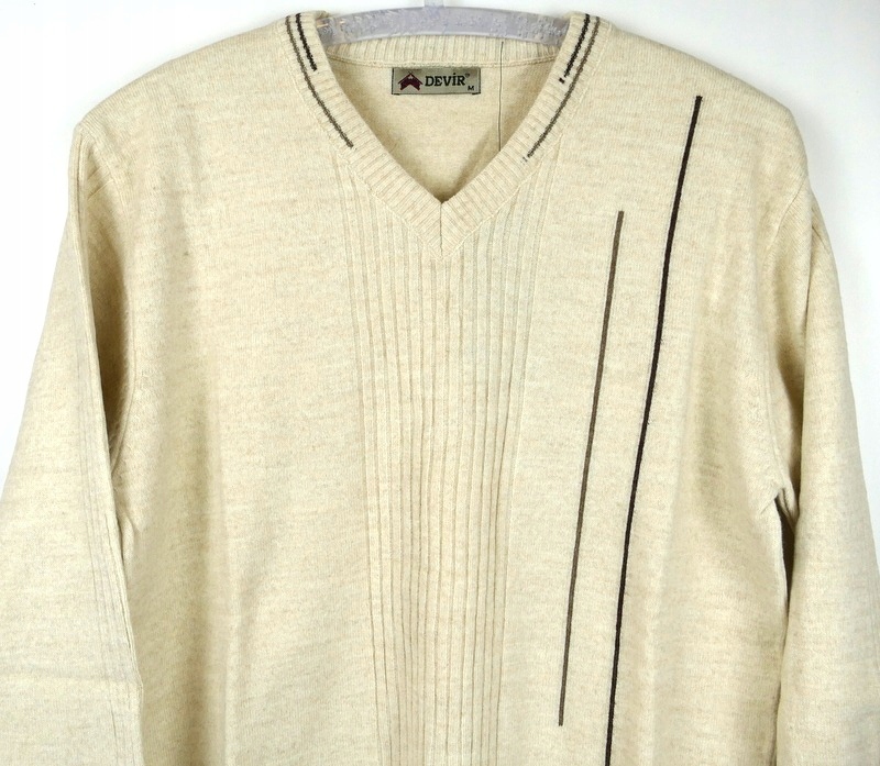 

RT7994 Devir Męski Sweter Wełniany Rozmiar XL