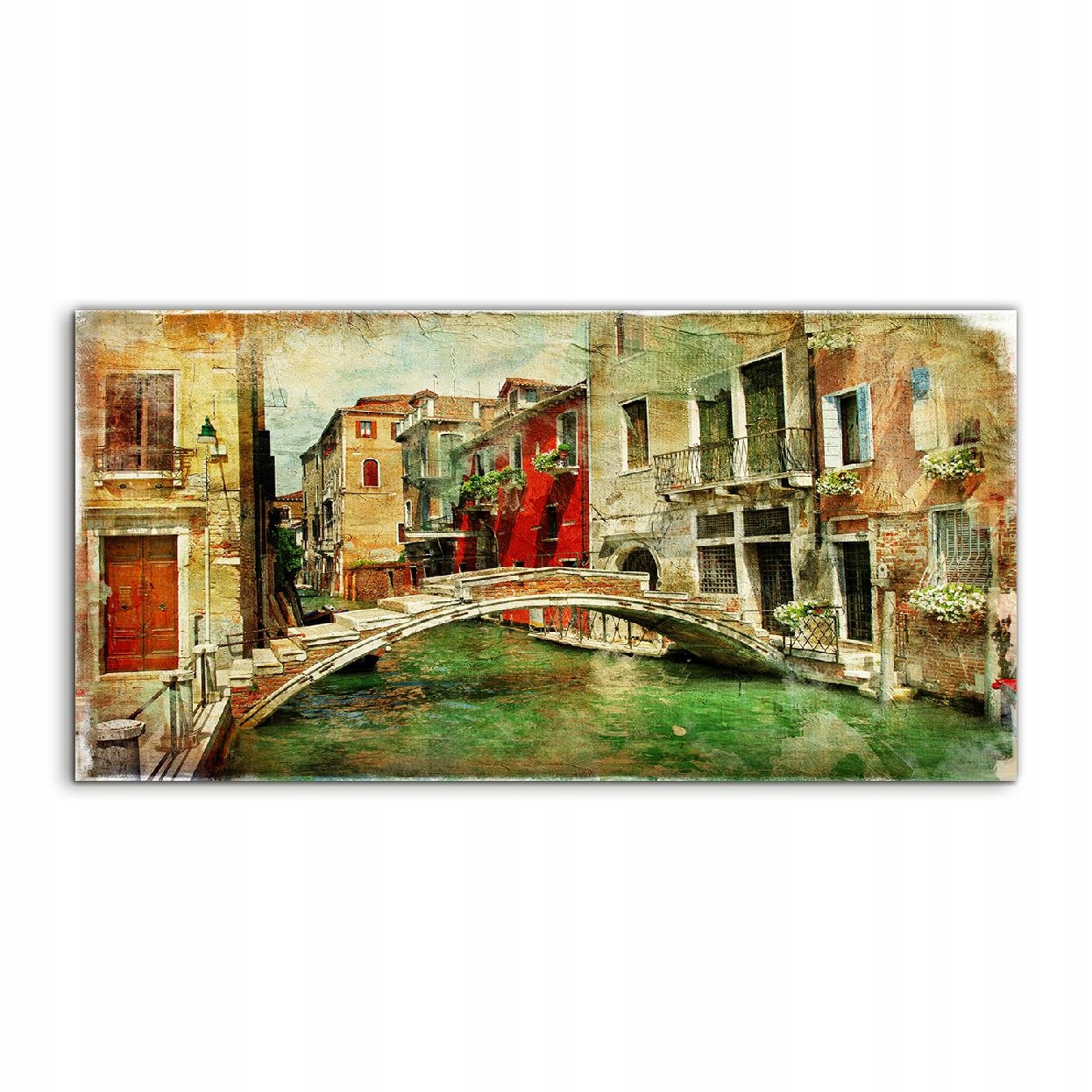 Akrylový obraz 140x70 s grafikou Benátky Architektúra