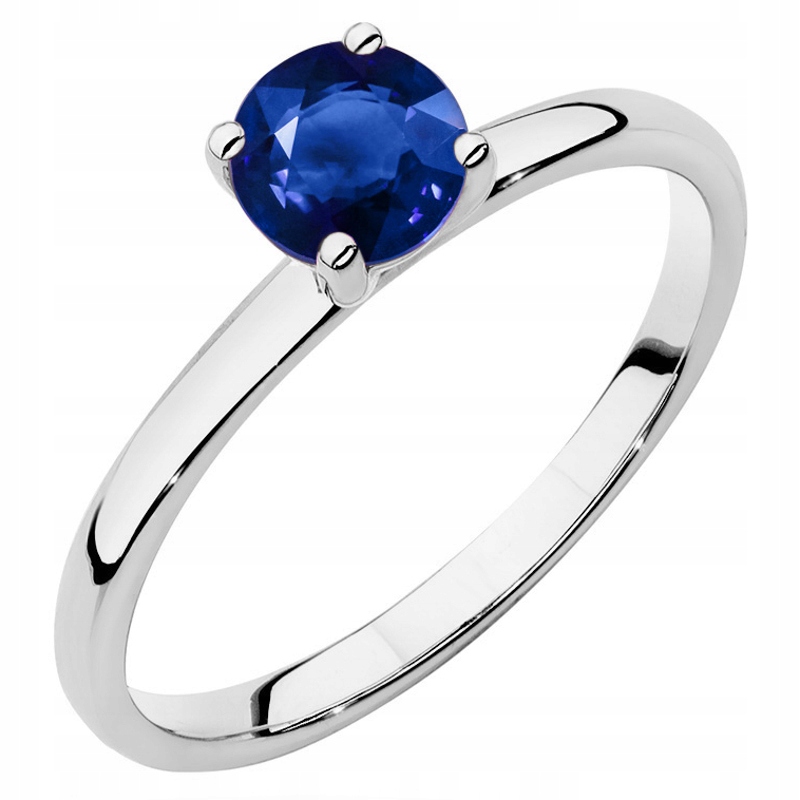 Zlatý Prstýnek pr. 585 se Safírem 0,50 ct 14k