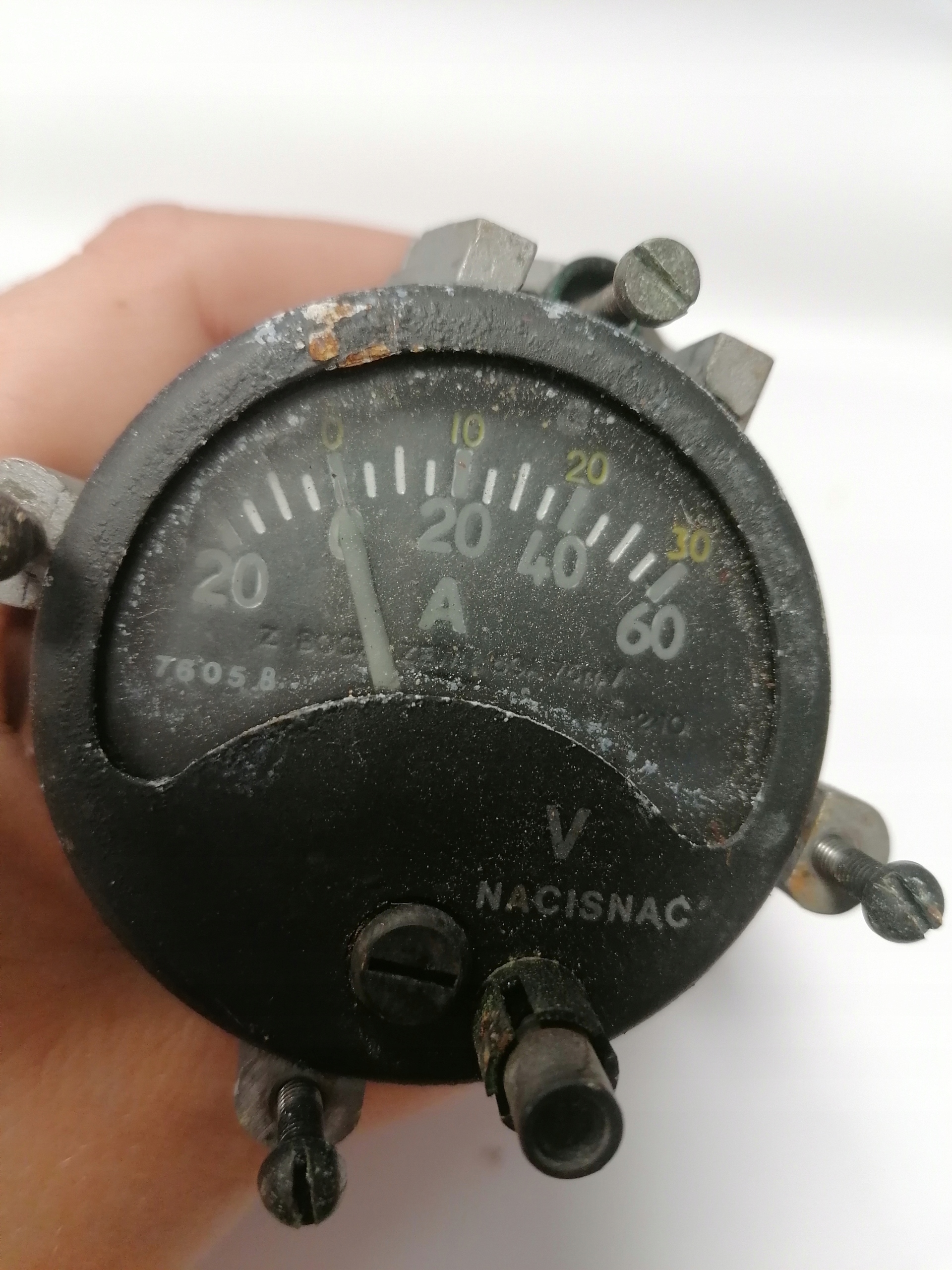 Wskaźnik zegar amperomierz woltomierz 60A 75mV #B Producent części inny