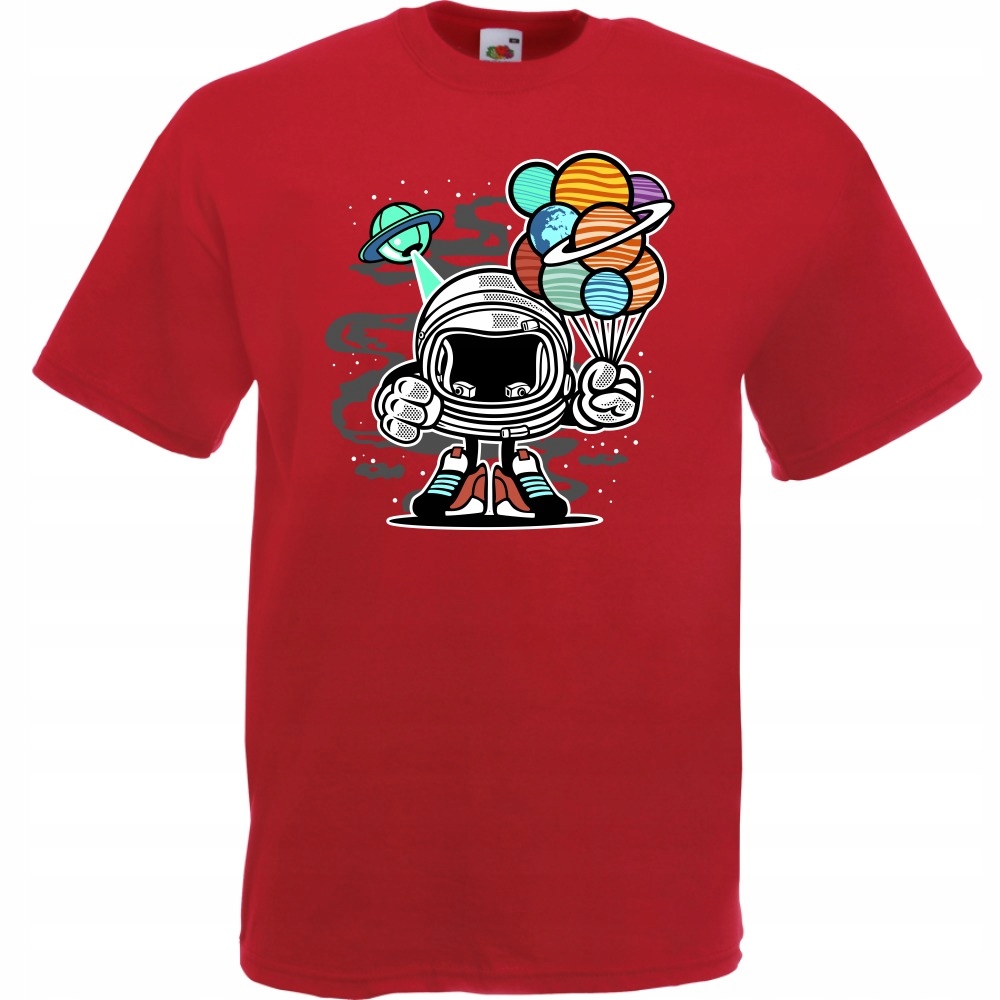 

Koszulka astronauta balony planety XXL ceglana cze