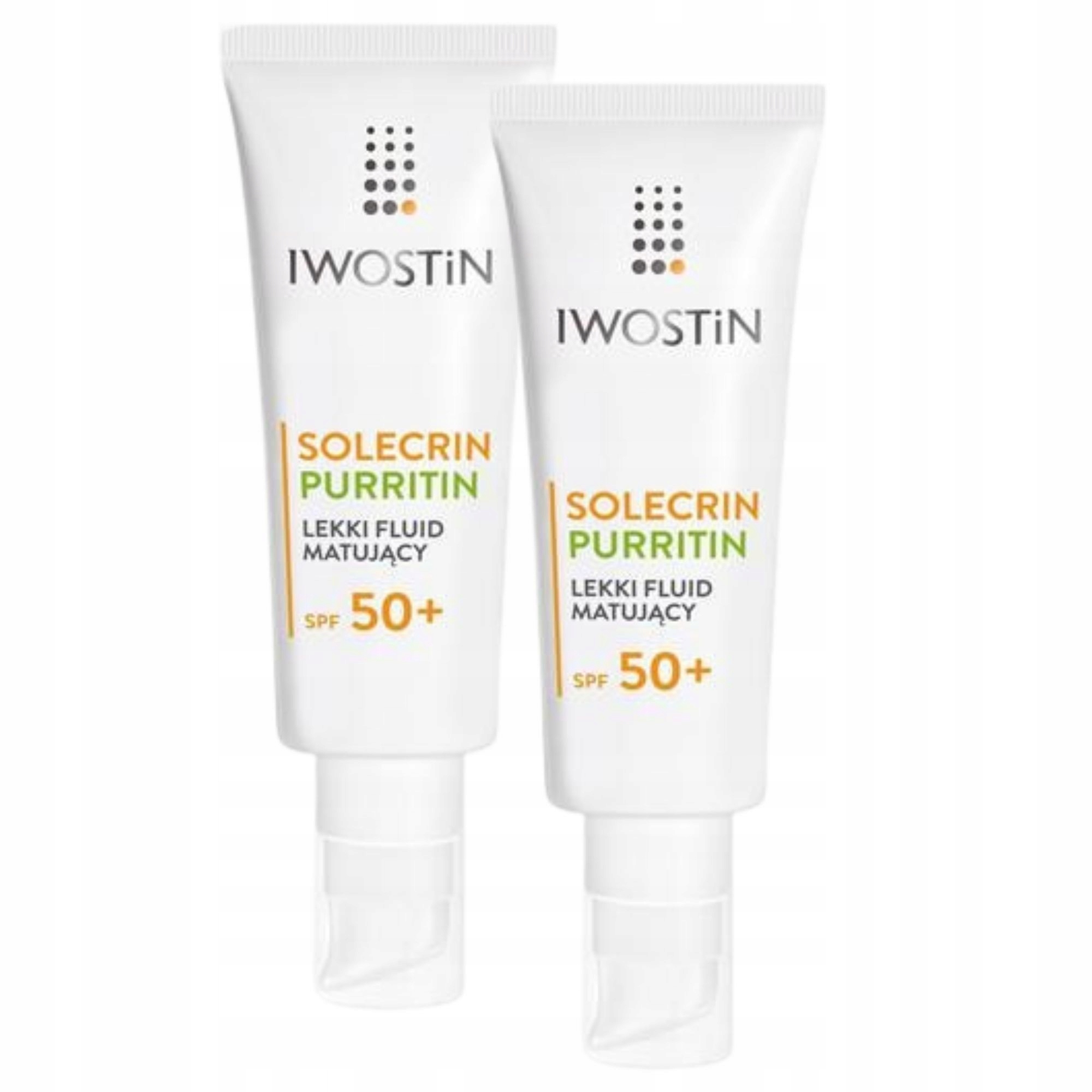 Iwostin Solecrin Purritin Lekki fluid matujący Spf 50 40 ml