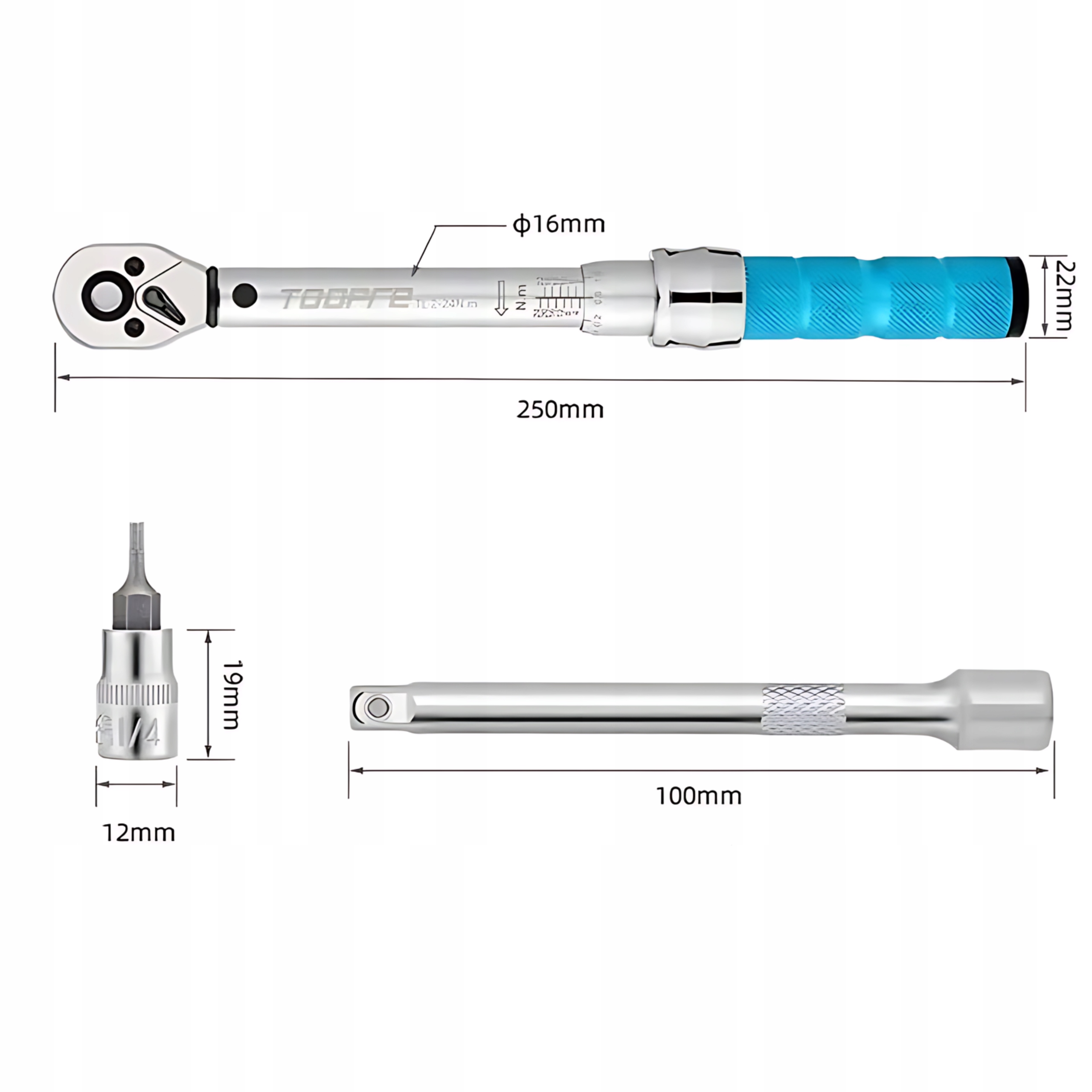 Klucz Dynamometryczny 2-24Nm do Rowerów z Blokadą Wielofunkcyjny Zapadkowy Marka Inna marka