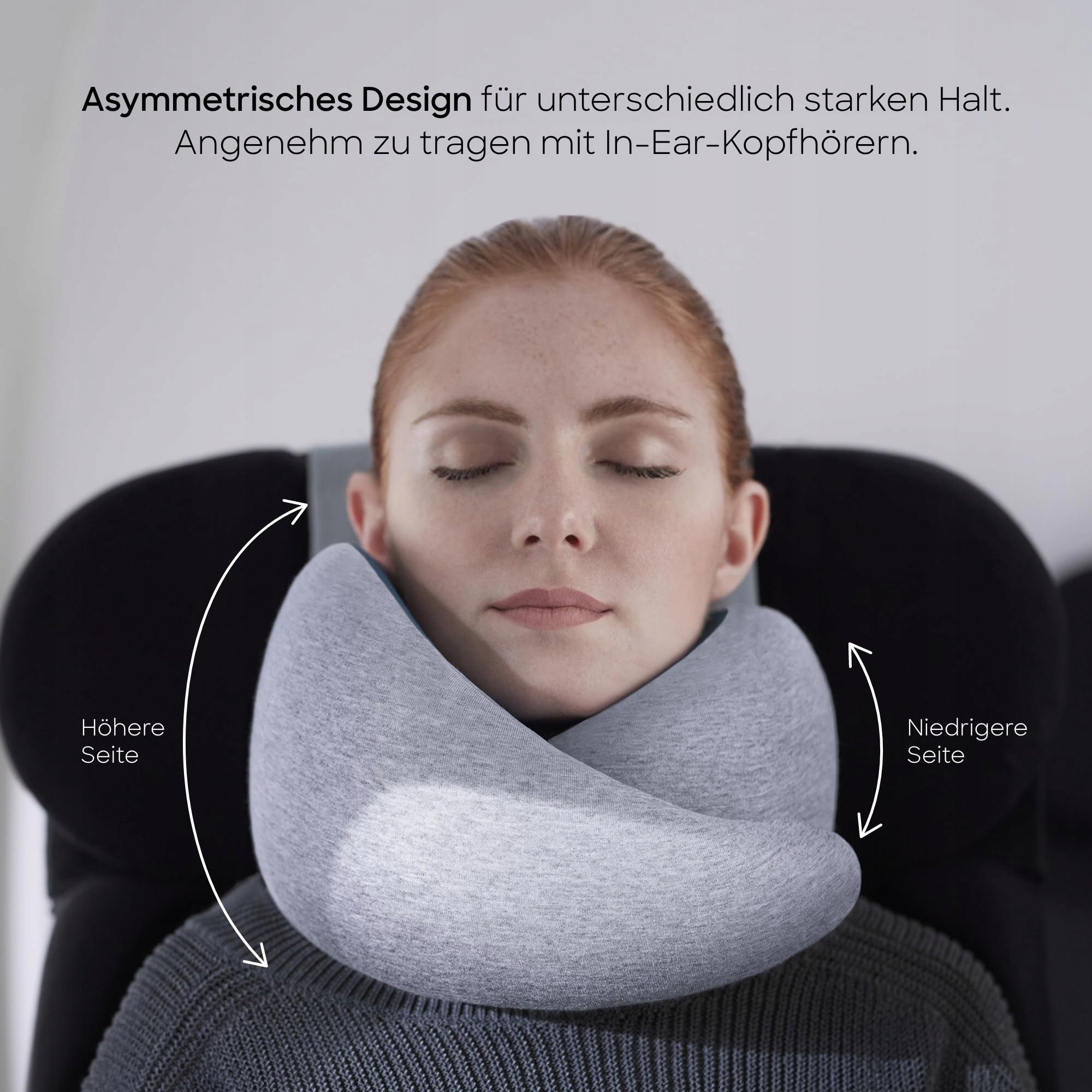 OSTRICHPILLOW Go Poduszka Na Szyję Z Pianką Memory Ergonomiczny Design — miniatura 3