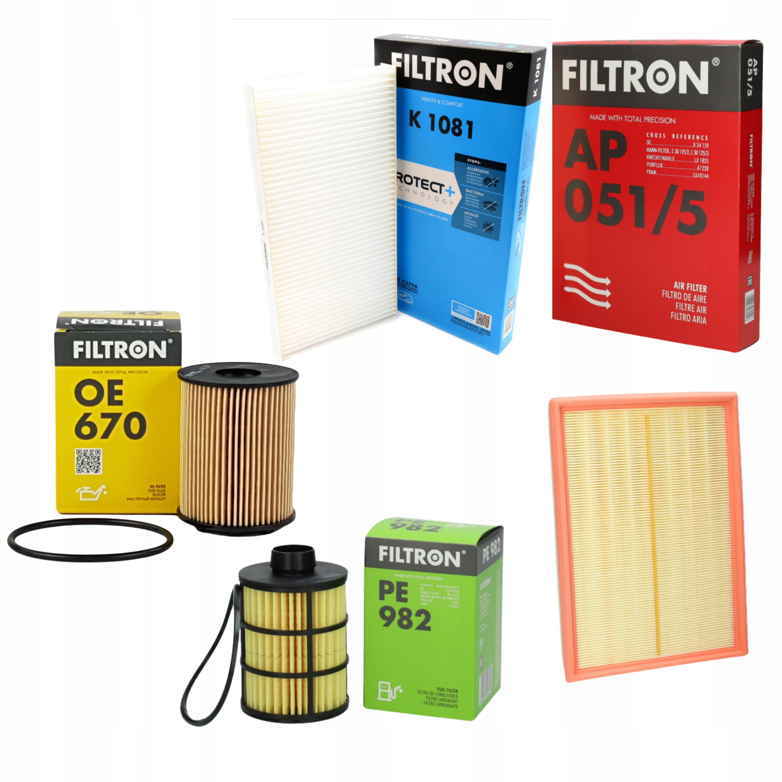 Komplet Filtrů Filtron Opel Corsa C 1.3 CDTi