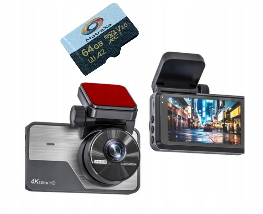 4K autokamera s WiFi záznamníkom, snímač otrasov Y06 Karta 64 Gb