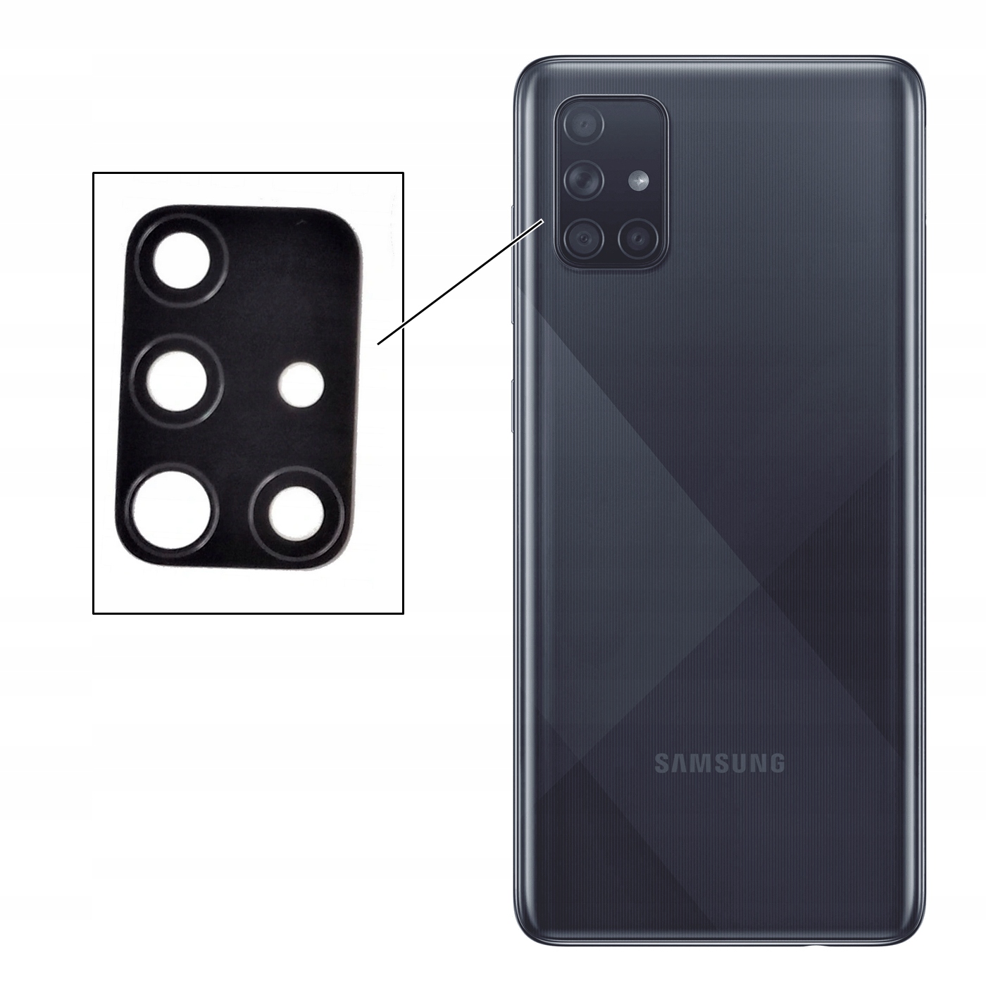 

Szyba Szkło Osłona Aparatu Samsung A71