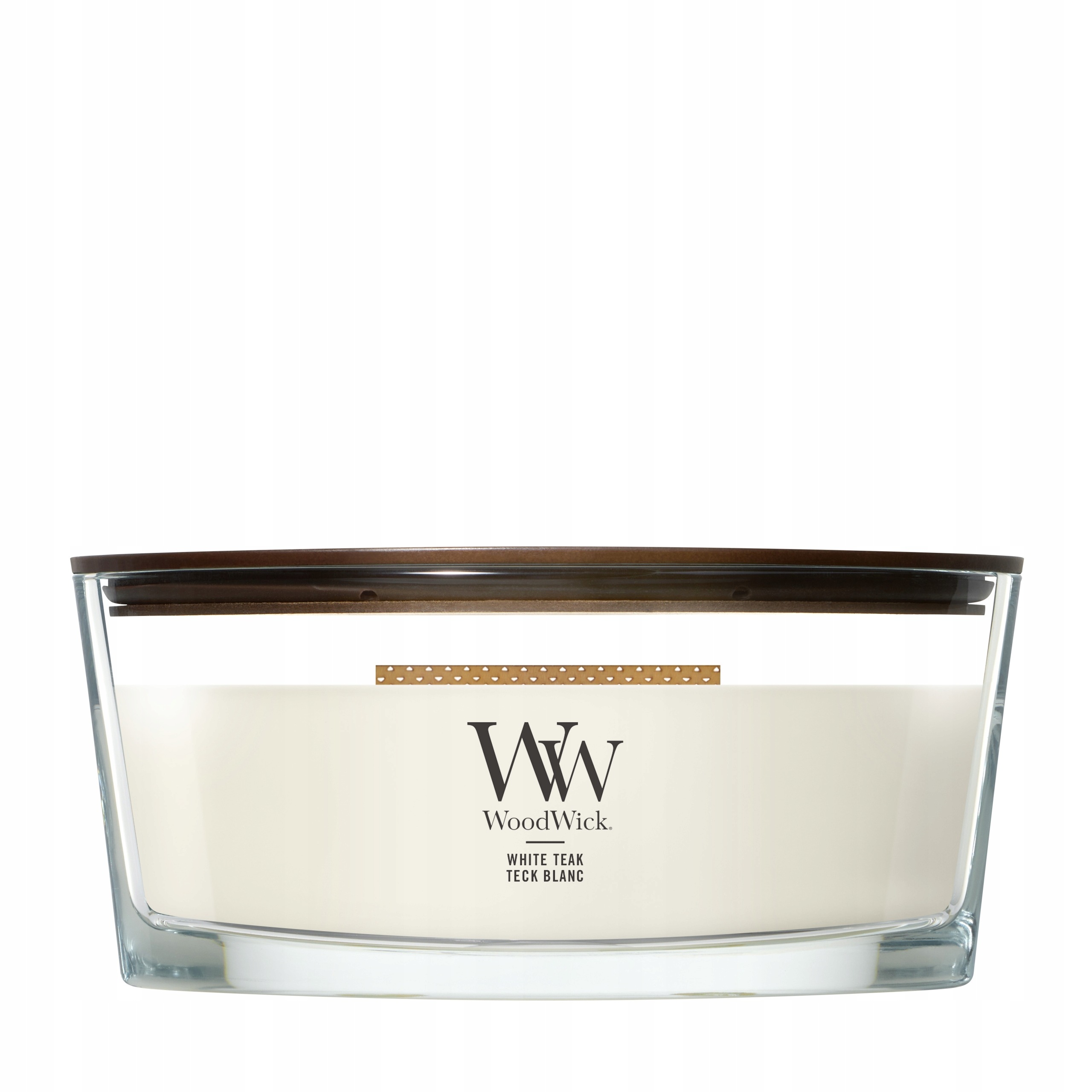 Vonná svíčka Elipsa WoodWick White Teak