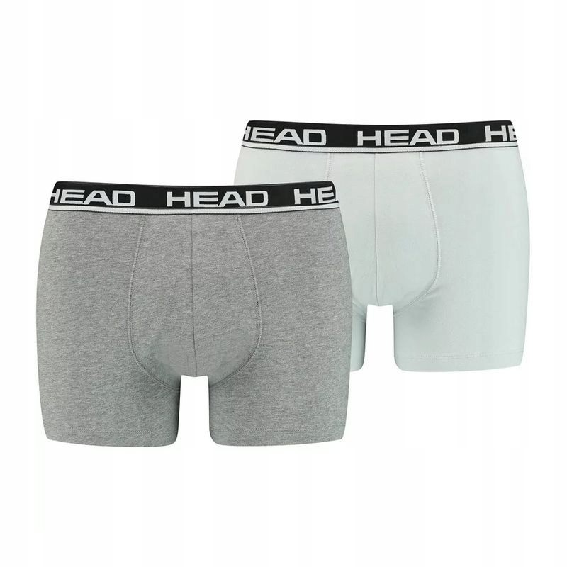 Bokserki Head Basic Boxer 2P Grey Combo M