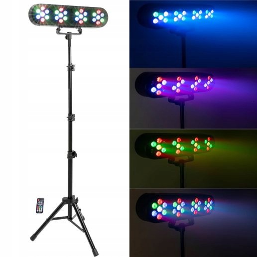 Sada 4 Led reflektorů Par Stativ Pilot Funled