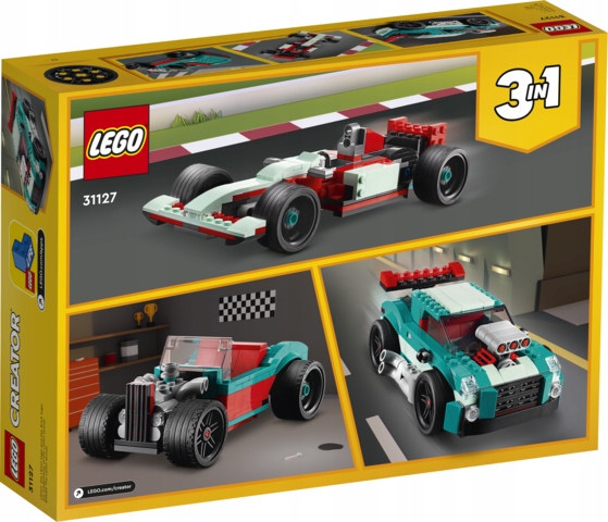 LEGO CREATOR ULICZNA WYŚCIGÓWKA SAMOCHÓD WYŚCIGOWY Płeć chłopcy dziewczynki
