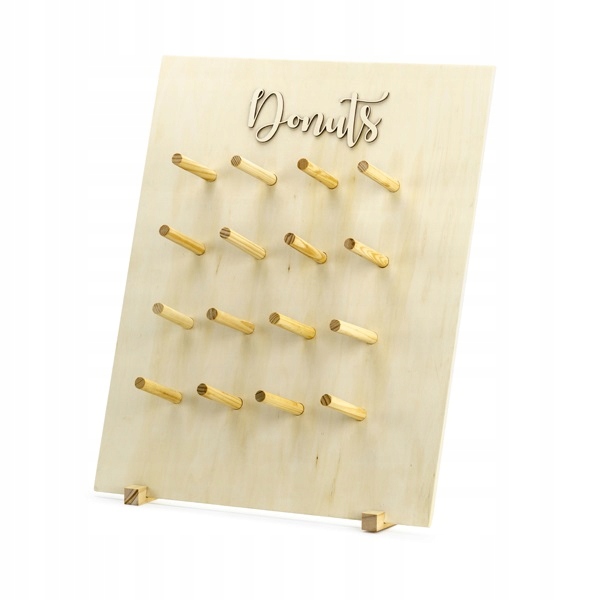 

Stojak na Donuty pączki drewno ślub wesele Roczek