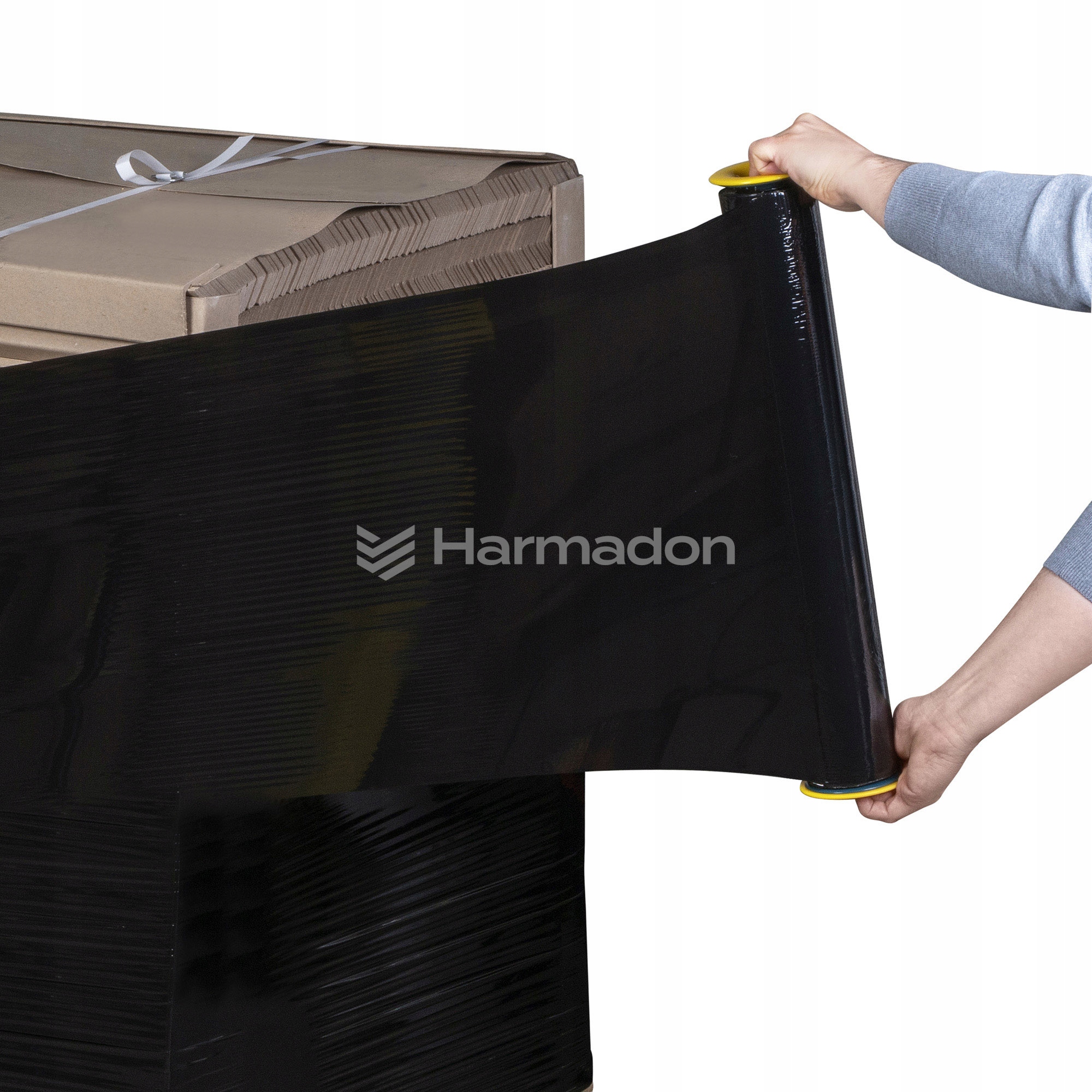 FOLIA STRETCH STRECZ CZARNY CZARNA ROLKA MOCNA KRYJĄCA 23 MIC XL Kolor czarny