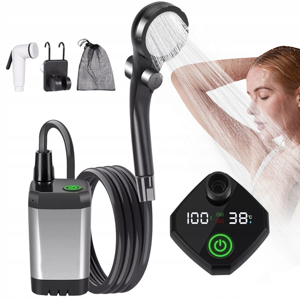 Inteligentní Digitální Displej, Přenosná Sprcha S Baterií 6000 Mah
