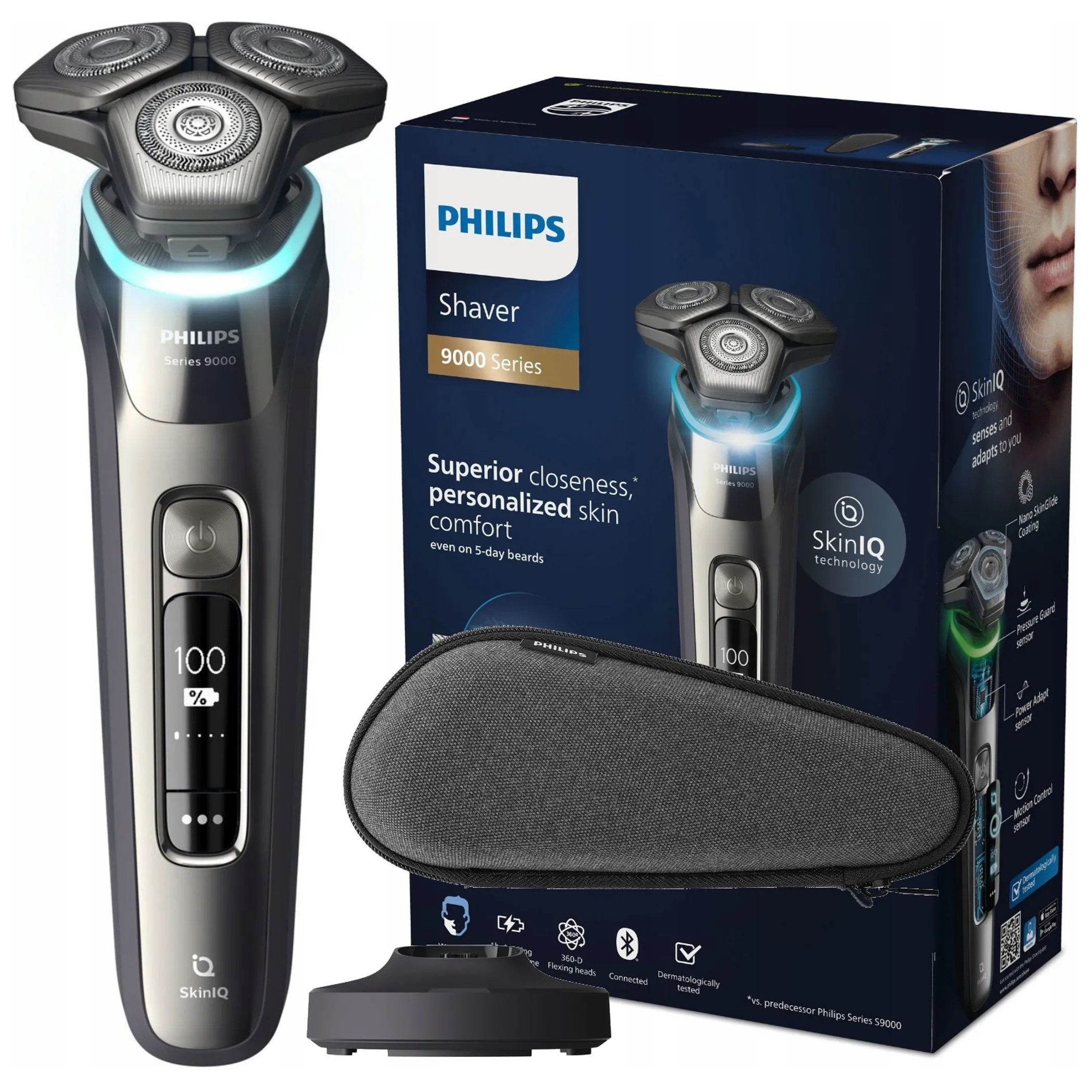 Elektrický holiaci strojček Philips Séria 9000 S9974/35 Rýchle nabíjanie