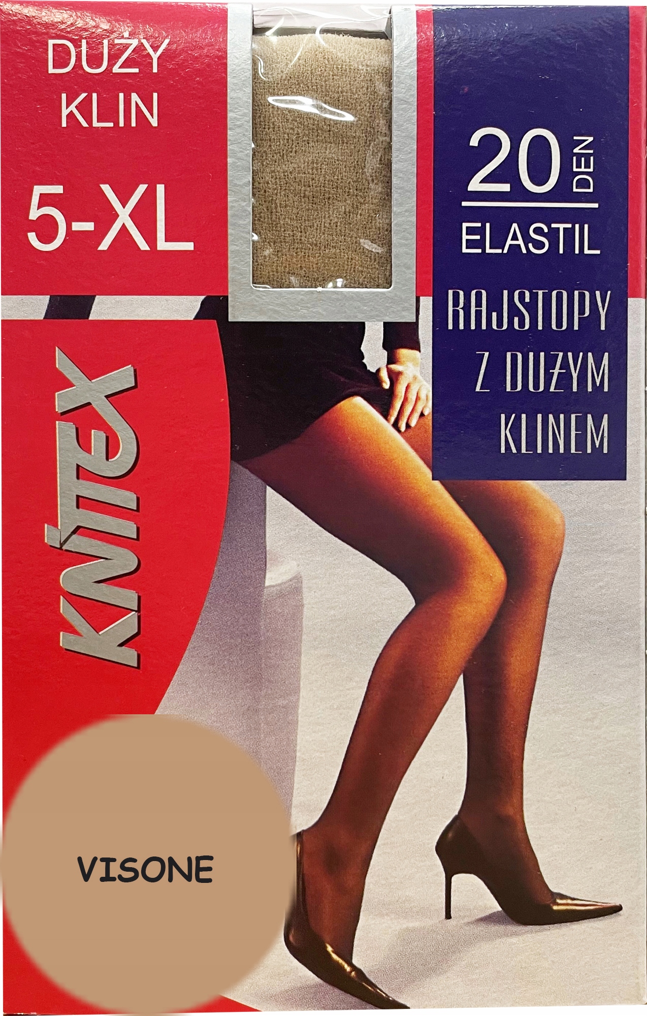 

Knittex rajstopy Elastil 20 den Visone 5 XL