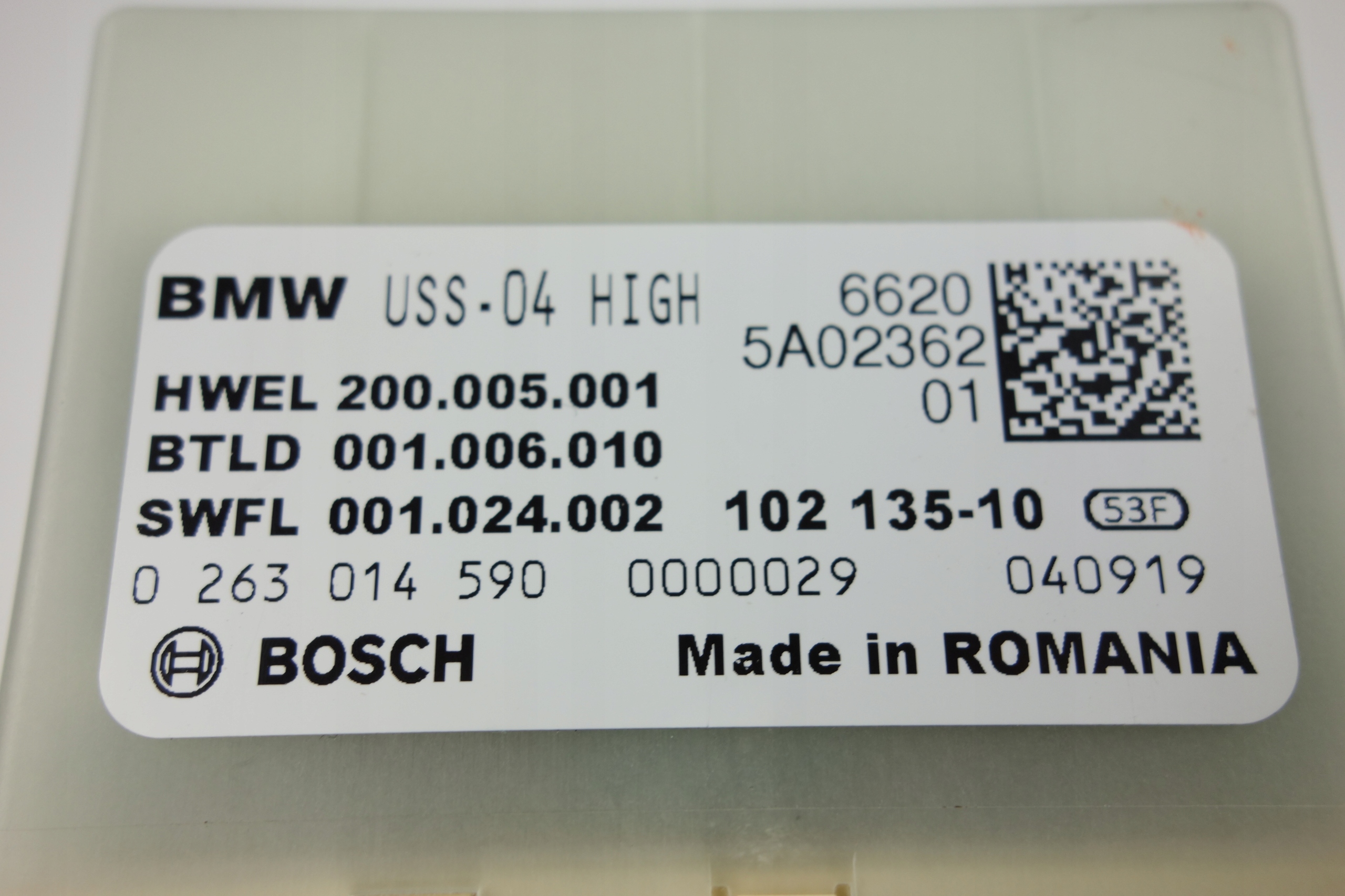module control unit PDC BMW F40 G20 G05 5A02362
