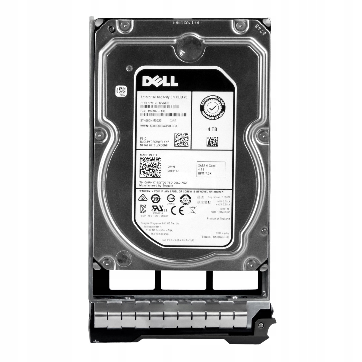 Dell 0KRH17 4TB 7.2K 128MB Sata III 3.5'' ST4000NM0035