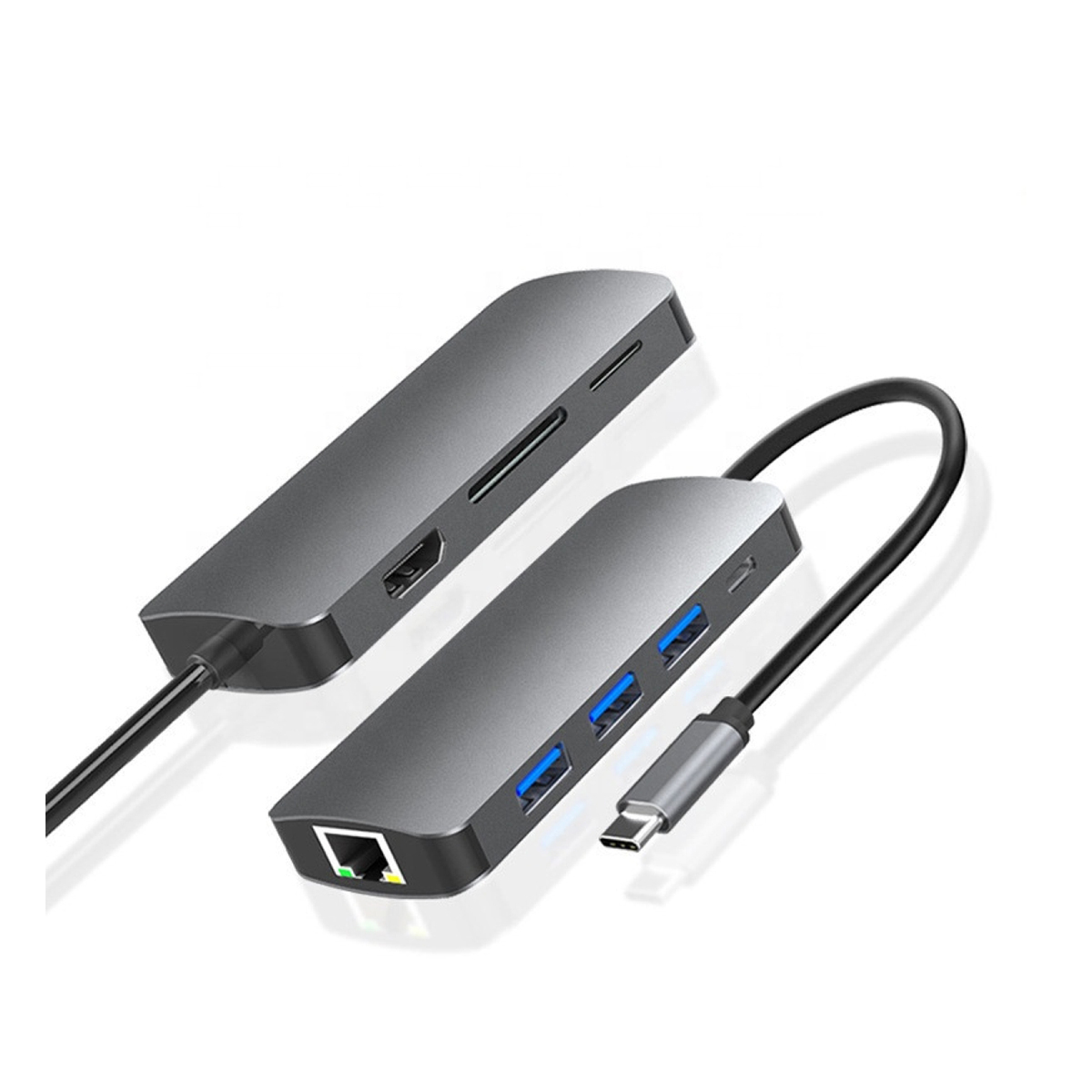 

Adapter Hub Usb-c 8W1 Usb-c Hdmi Pd RJ45 3X Usb-a