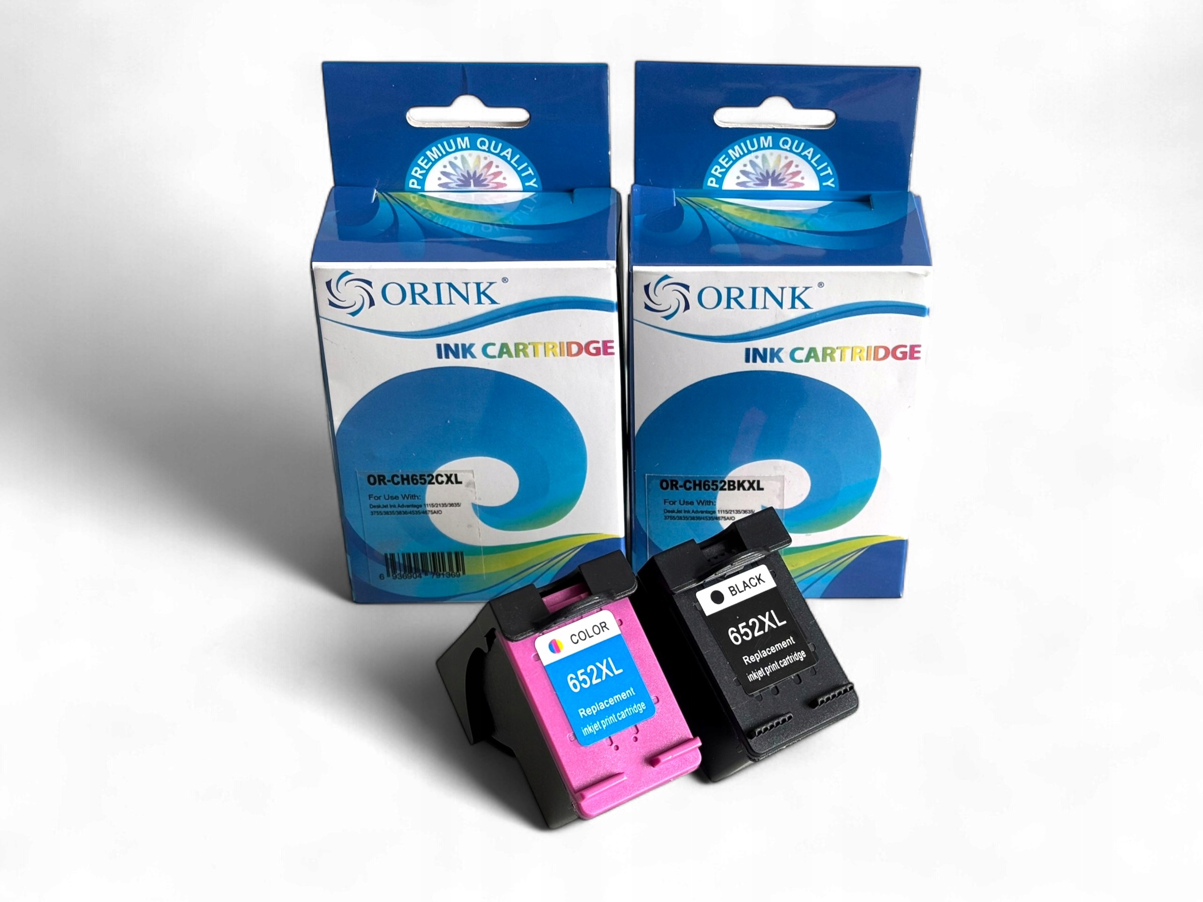 2x Tusz zamiennik do Hp 652 XL Zestaw 1115 2315 2135 3635 3835 4535