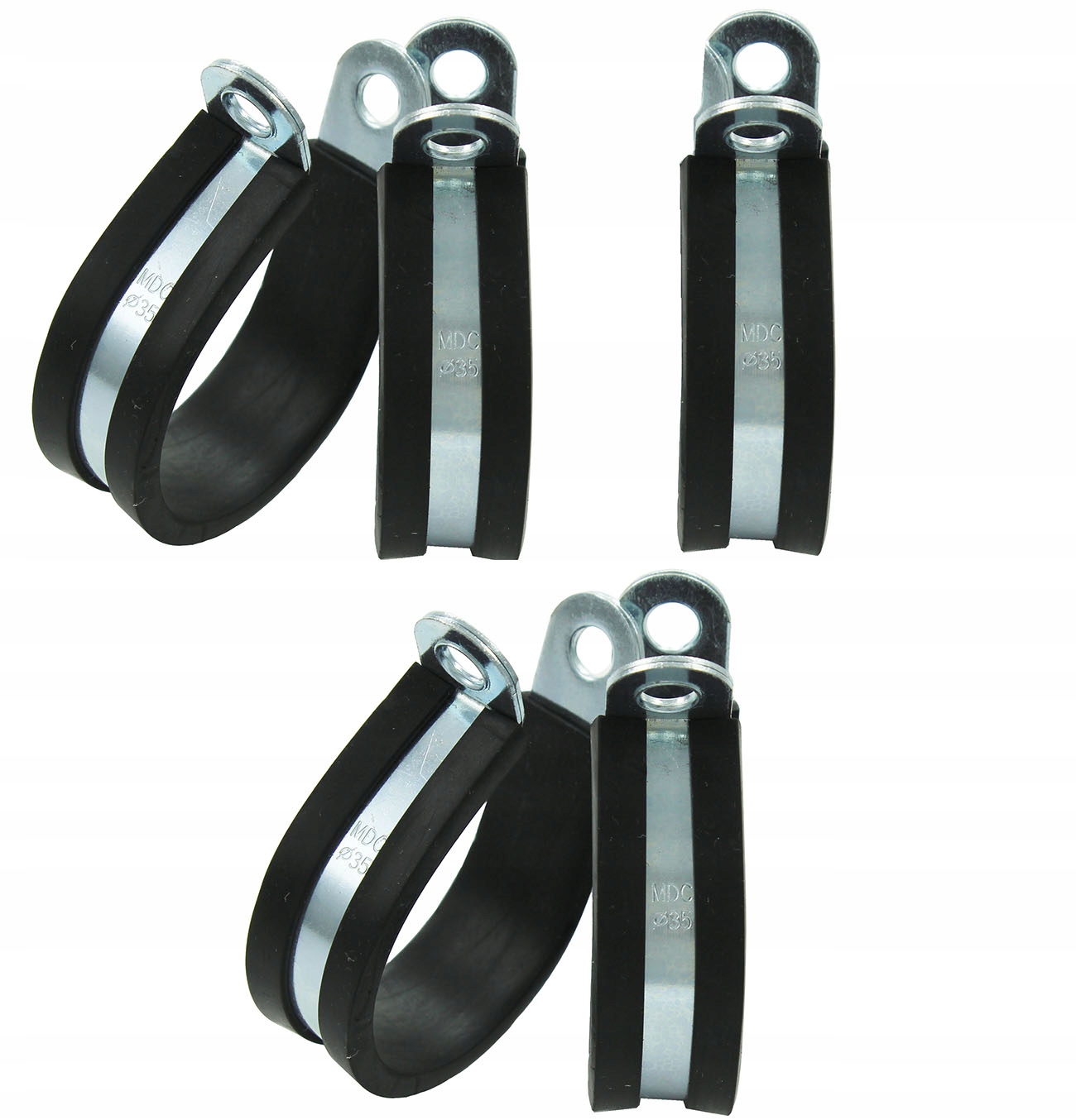 MDC uchwyt opaska Rubber Clamp kabel przewód 35mm z gumowym wypełnieniem x5