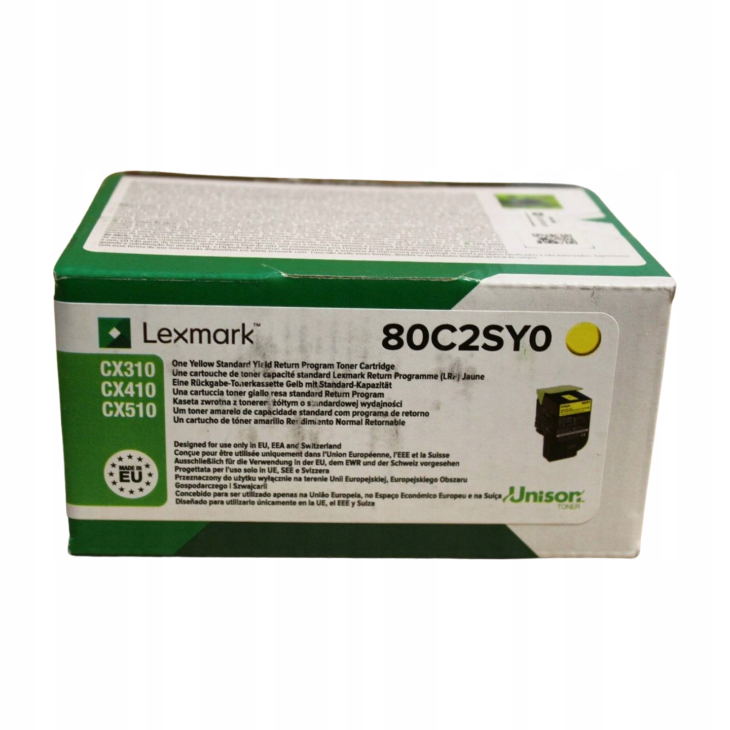 Lexmark CX410 80C2SY0 toner yellow originál