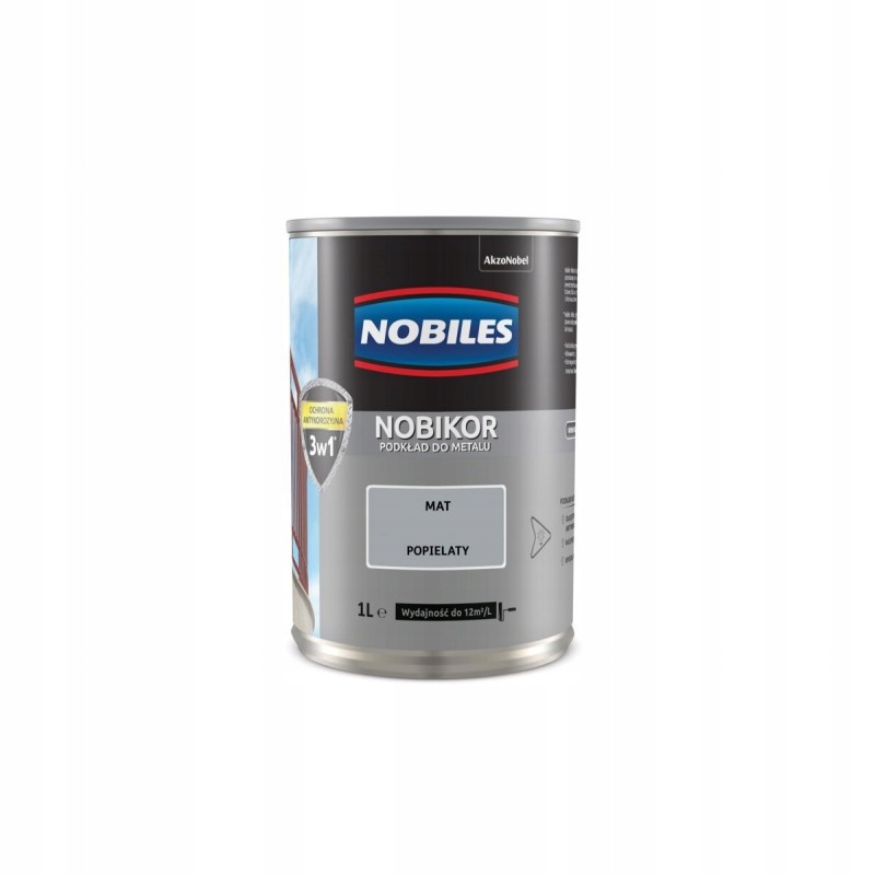 

Podkład Nobikor Ftalowy Antykorozyjny 1L popielaty