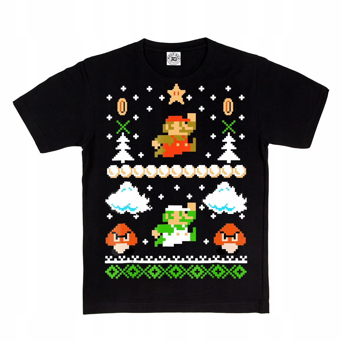 

Dziecięca Koszulka Świąteczna Mario Bross