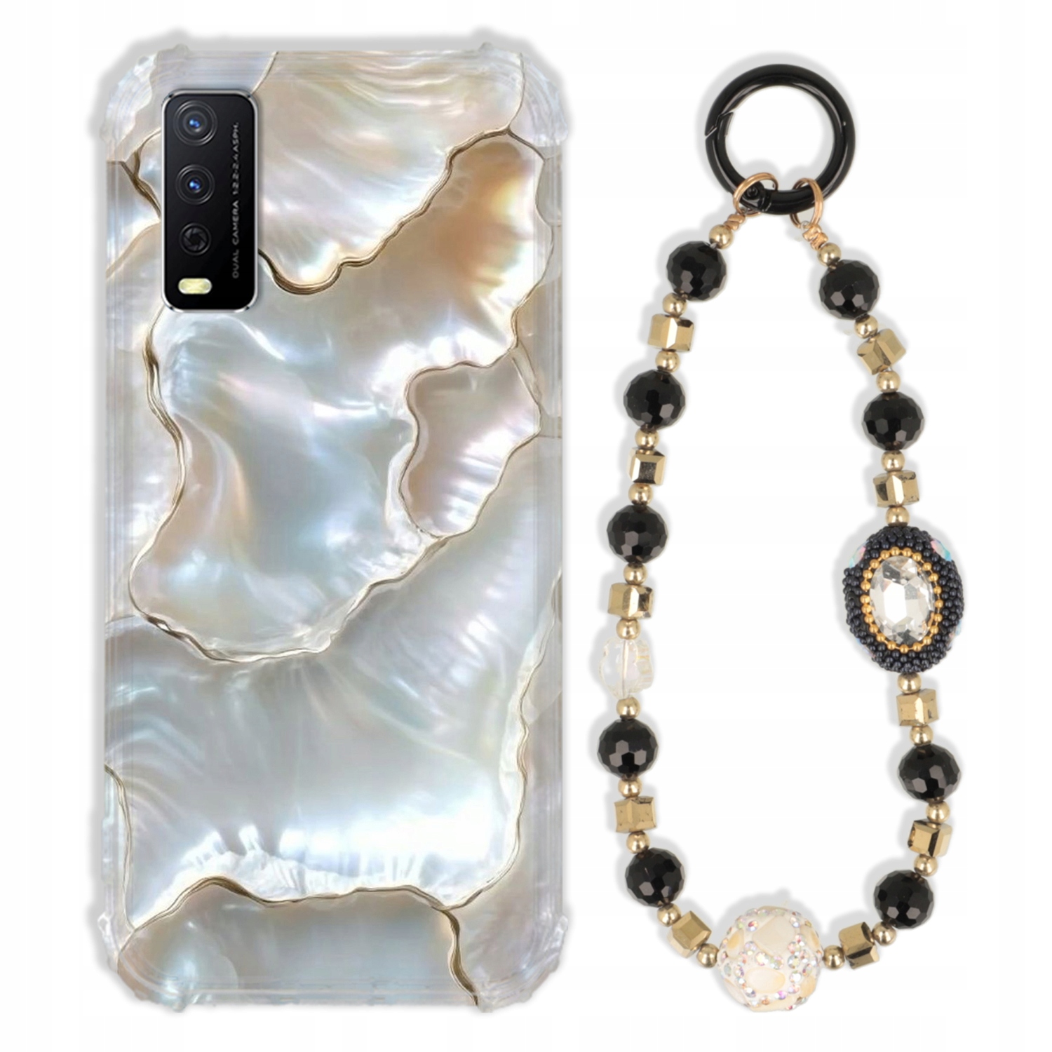 pouzdro na Vivo 11s Case Antishock Zirkony Černo Zlaté Odolné Pevné