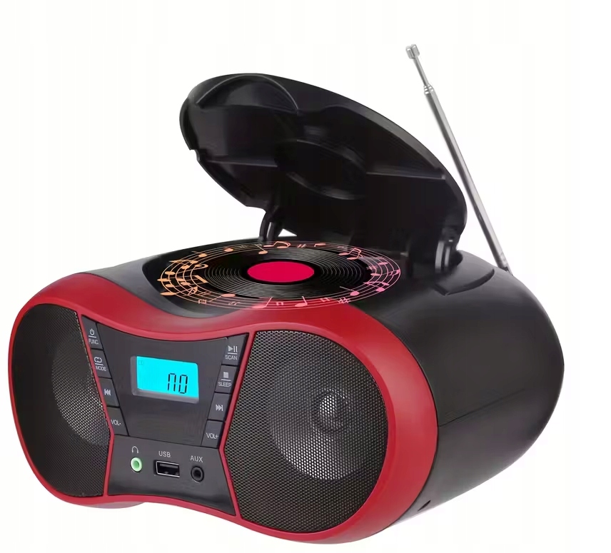 Bombox M-Amazup CD Usb Aux Bluetooth 5.3 Fm rádio sluchátkový výstup
