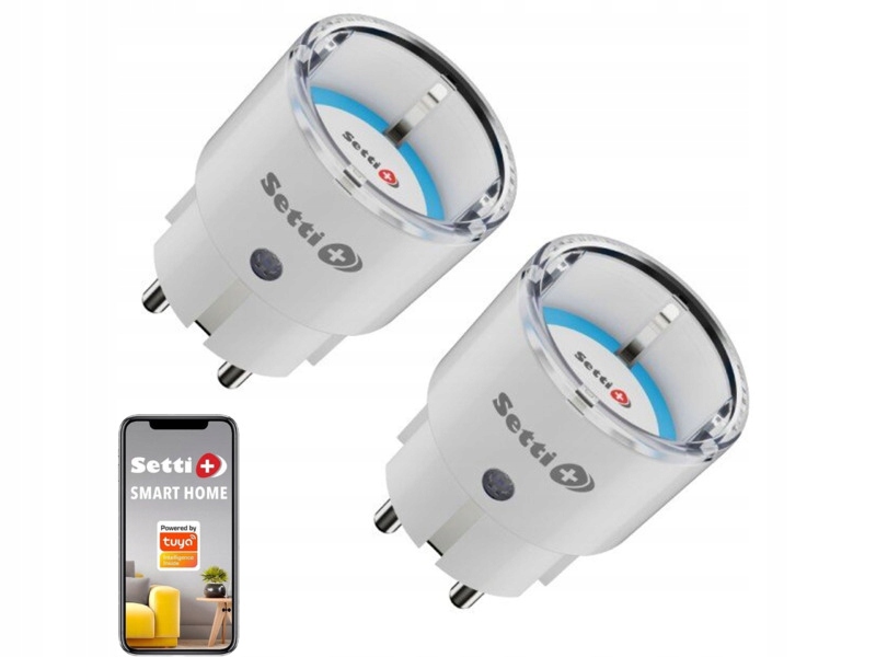 Gniazdko Setti+ SP301 Smart Wi-Fi (2 szt.)